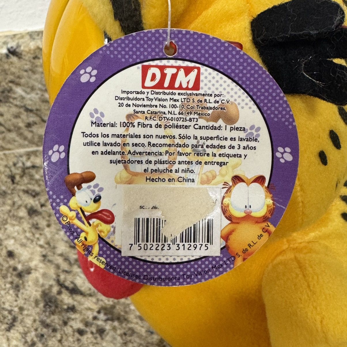 Vintage Vintage Garfield Te Quiero” 11” Spanish Valentines Day Plush Size ONE SIZE - 6 Thumbnail