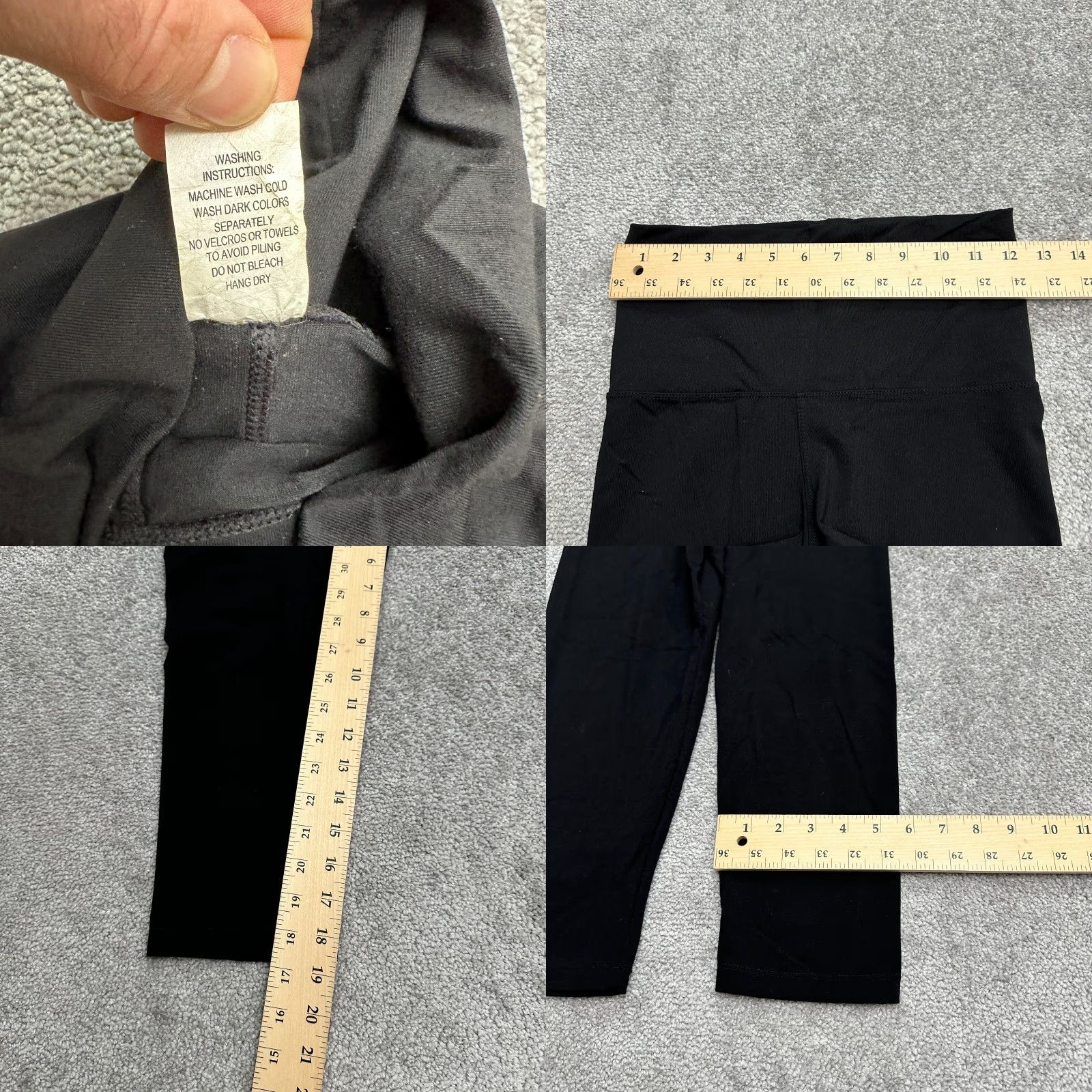 Vintage WEAR ME OUT Black Compression Pants M/L Womens Athletic Yoga Activewear Size 32" / US 10 / IT 46 - 8 Thumbnail