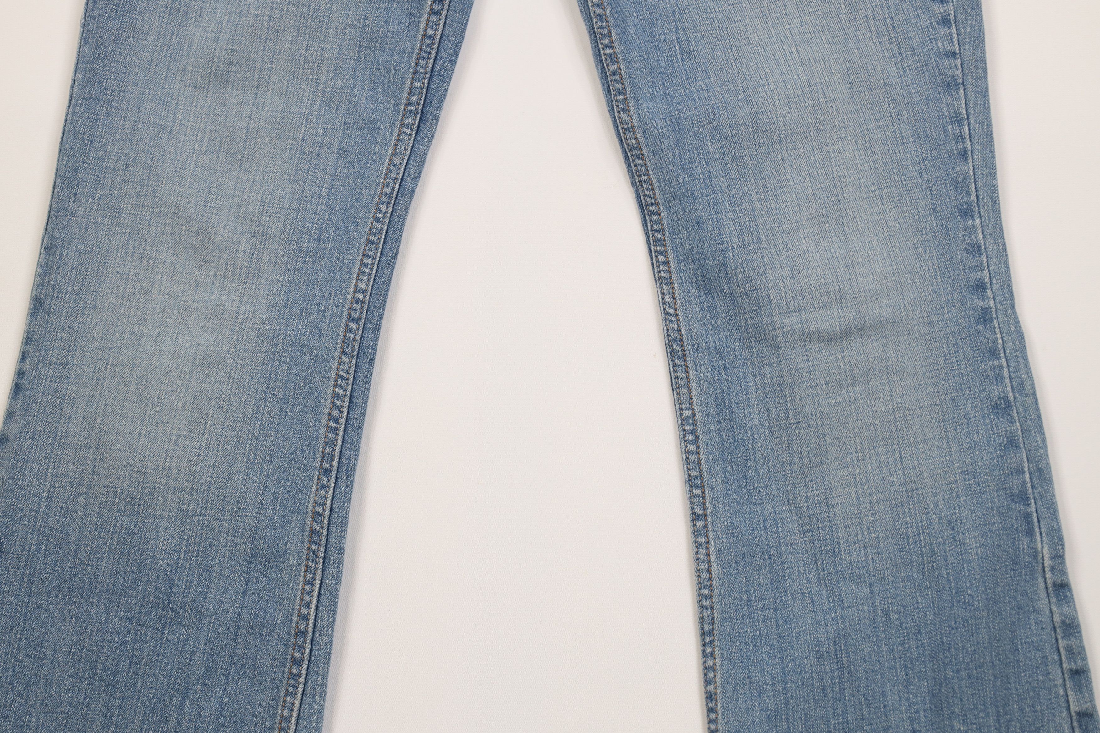 Levi's Vintage Y2K Levis 524 Superlow Babydoll Flared Denim Jeans Size 32" / US 10 / IT 46 - 3 Thumbnail
