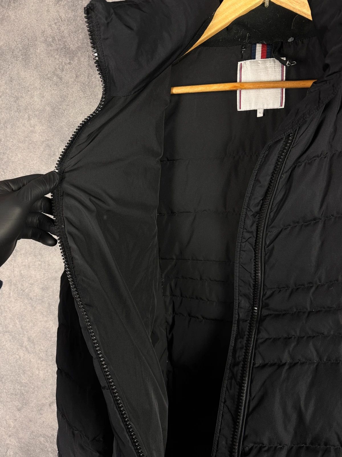 Tommy Hilfiger Tommy Hilfiger Women Down Coat Black Quilted Logo Size L / US 10 / IT 46 - 6 Thumbnail