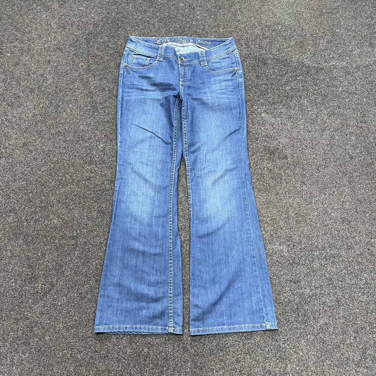 Vintage Y2K Wide Leg Baggy Jeans Faded Bootcut Skate Streetwear Logo Size 32" / US 10 / IT 46 - 2 Thumbnail