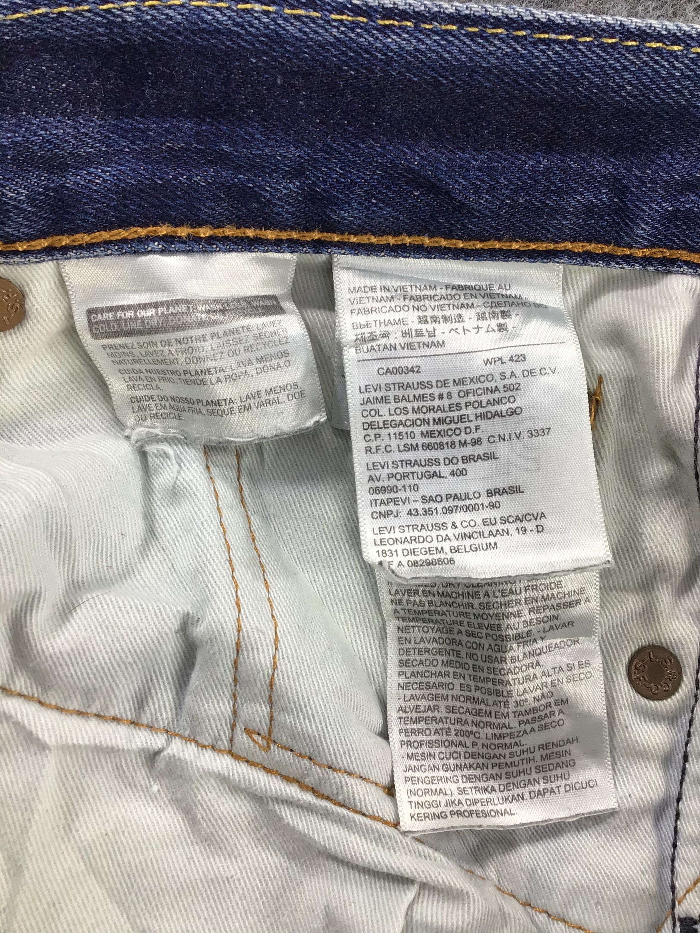 Levi's Vintage Distress Levis 502 Jeans-JM487 Size US 31 - 10 Thumbnail
