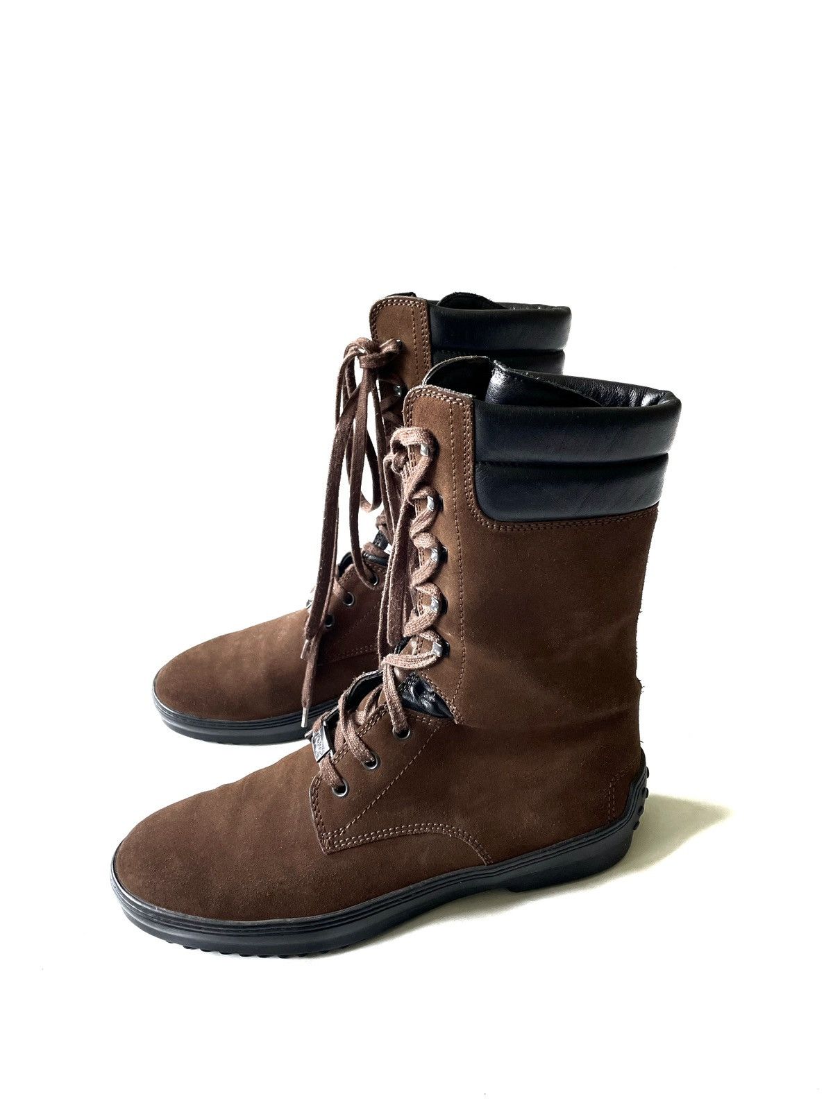Designer × Tod's × Vintage Tod’s Vintage Brown High Suede Boots Size 39 Made In Italy Size US 9 / IT 39 - 1 Thumbnail
