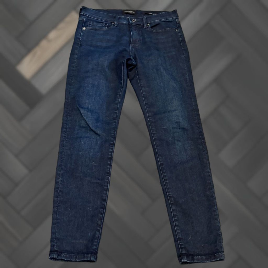 Banana Republic Banana Republic Jeans Women 27 Premium Denim Skinny Blue Dark Wash Stretch Slim 5-Pocket Womens Jeans Size 27" / US 4 / IT 40 - 1 Thumbnail