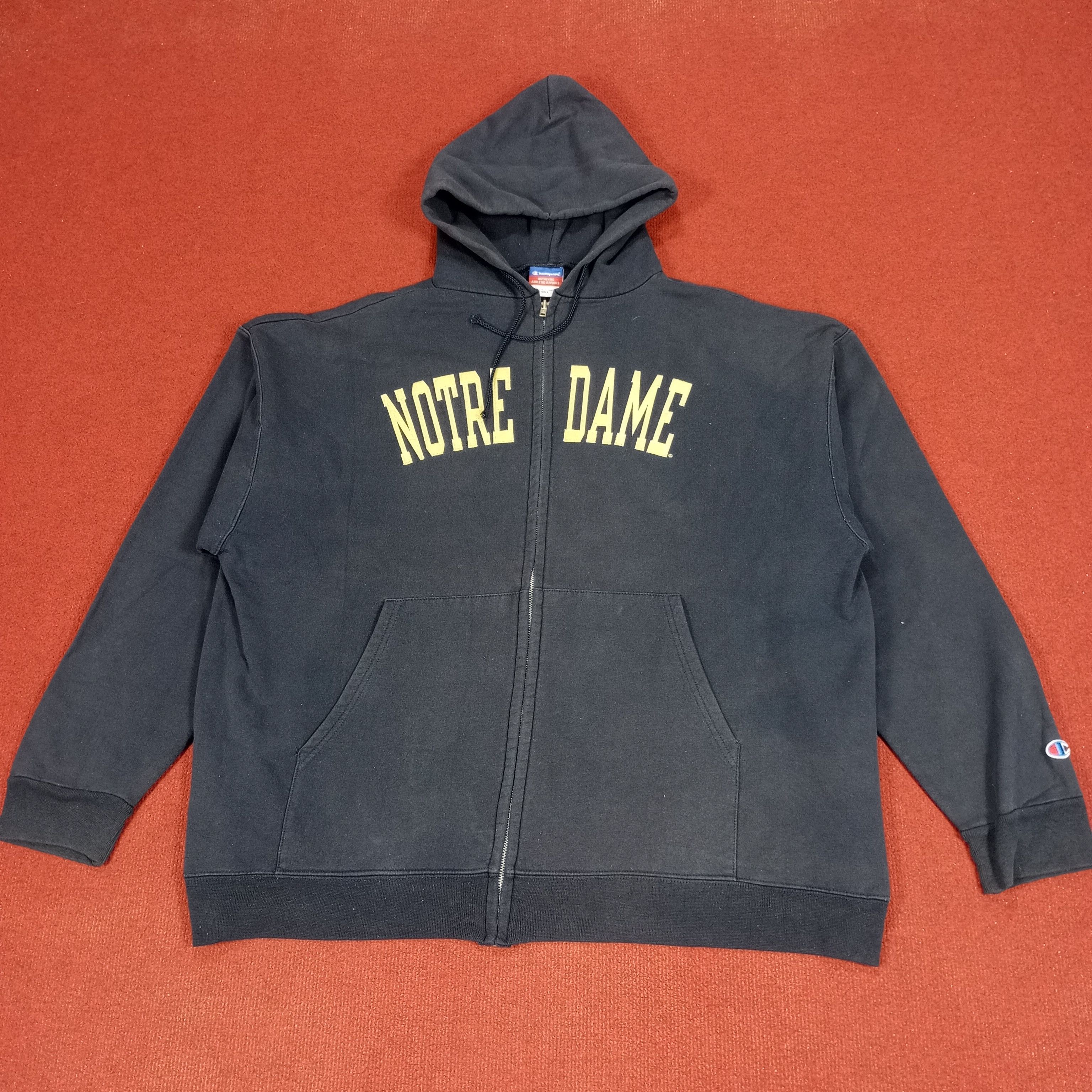 Champion × NFL × Vintage Notre Dame Football Team Style X Champion Zipper Hoodies Size US XXL / EU 58 / 5 - 1 Thumbnail