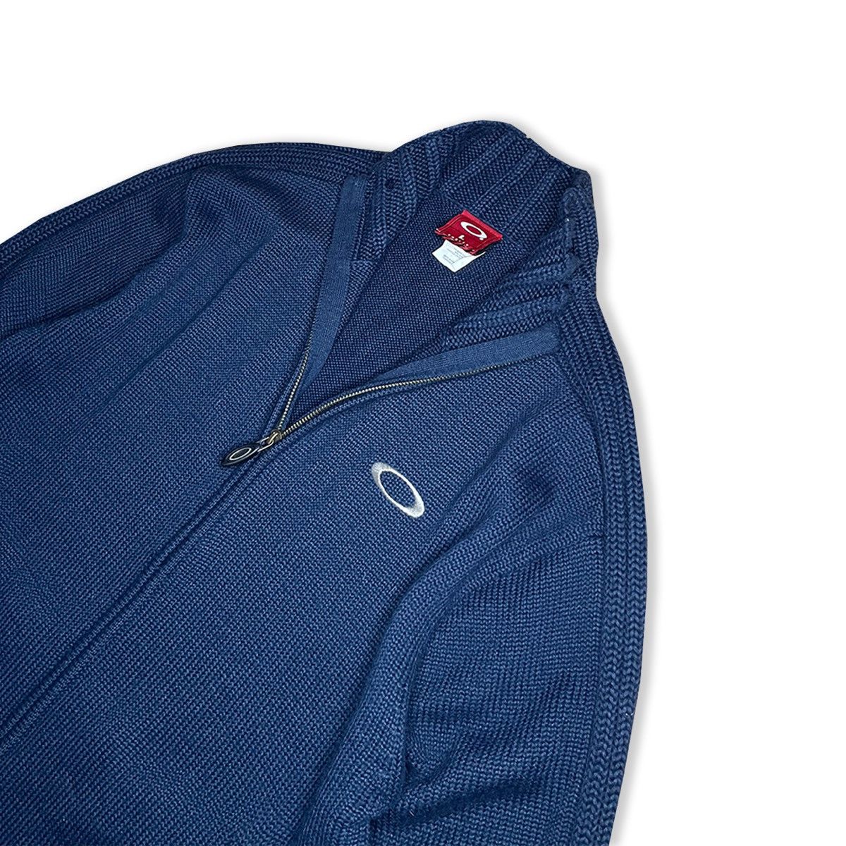 Oakley 2000’s Oakley Heavy Knit Wool Zip Up Jacket Size US L / EU 52-54 / 3 - 4 Thumbnail