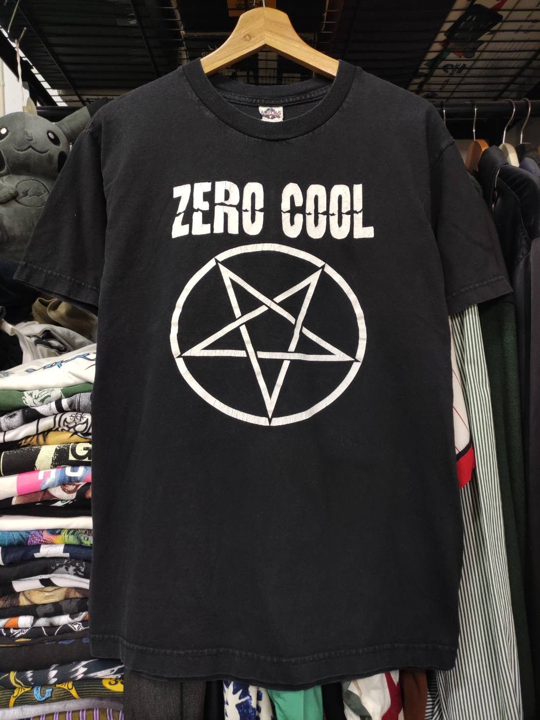 Band Tees Vtg 00's Zero Cool Band Pentagram Logo T-Shirt Size US M / EU 48-50 / 2 - 2 Thumbnail