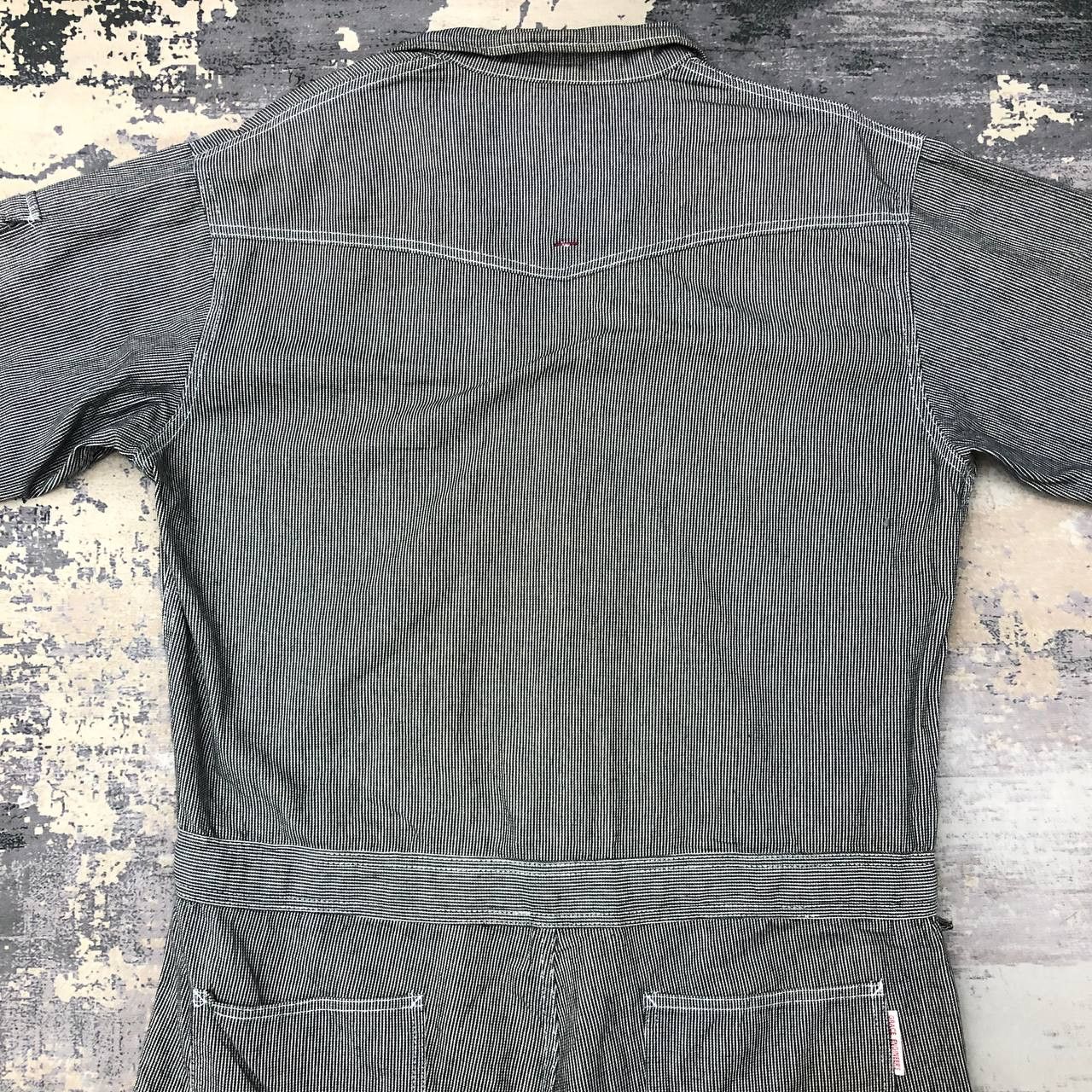 Hysteric Glamour × Japanese Brand P688 RIPPED HICKORY STRIPED GRACE ENGINEER'S COVERALLS Size US XL / EU 56 / 4 - 14 Thumbnail