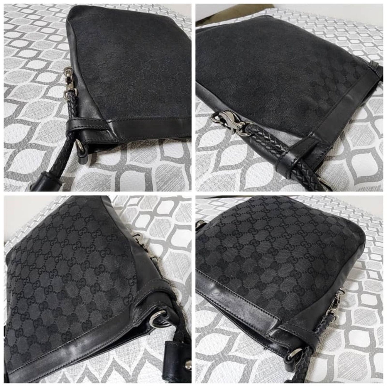 Gucci Authentic GUCCI GG Canvas Shoulder Bag Black Size ONE SIZE - 9 Thumbnail