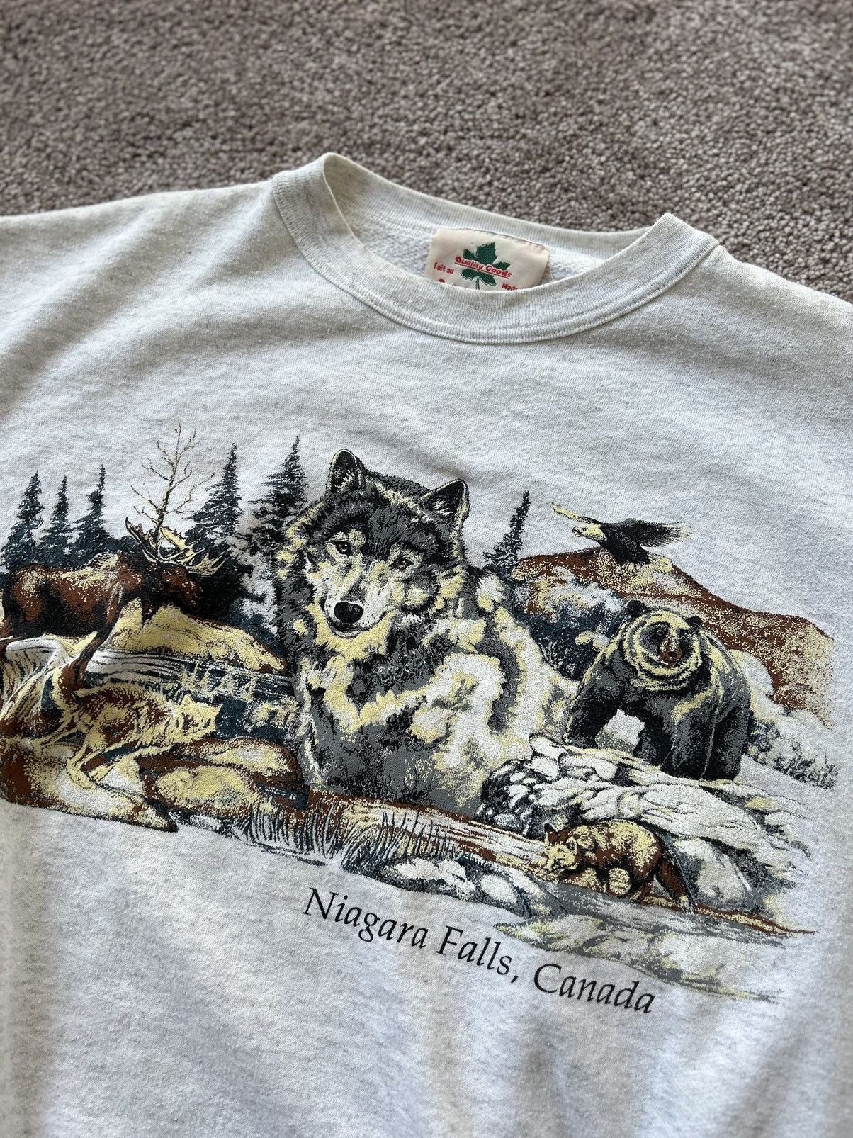 Fruit Of The Loom × Vintage 90s Niagara Falls Outdoor Graphic Crewneck Size US S / EU 44-46 / 1 - 3 Thumbnail
