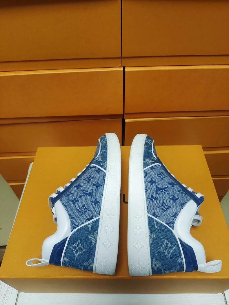 Louis Vuitton Louis Vuitton LV Denim Blue Sneakers for Women Size 35-250 Size US 5 / IT 35 - 6 Thumbnail