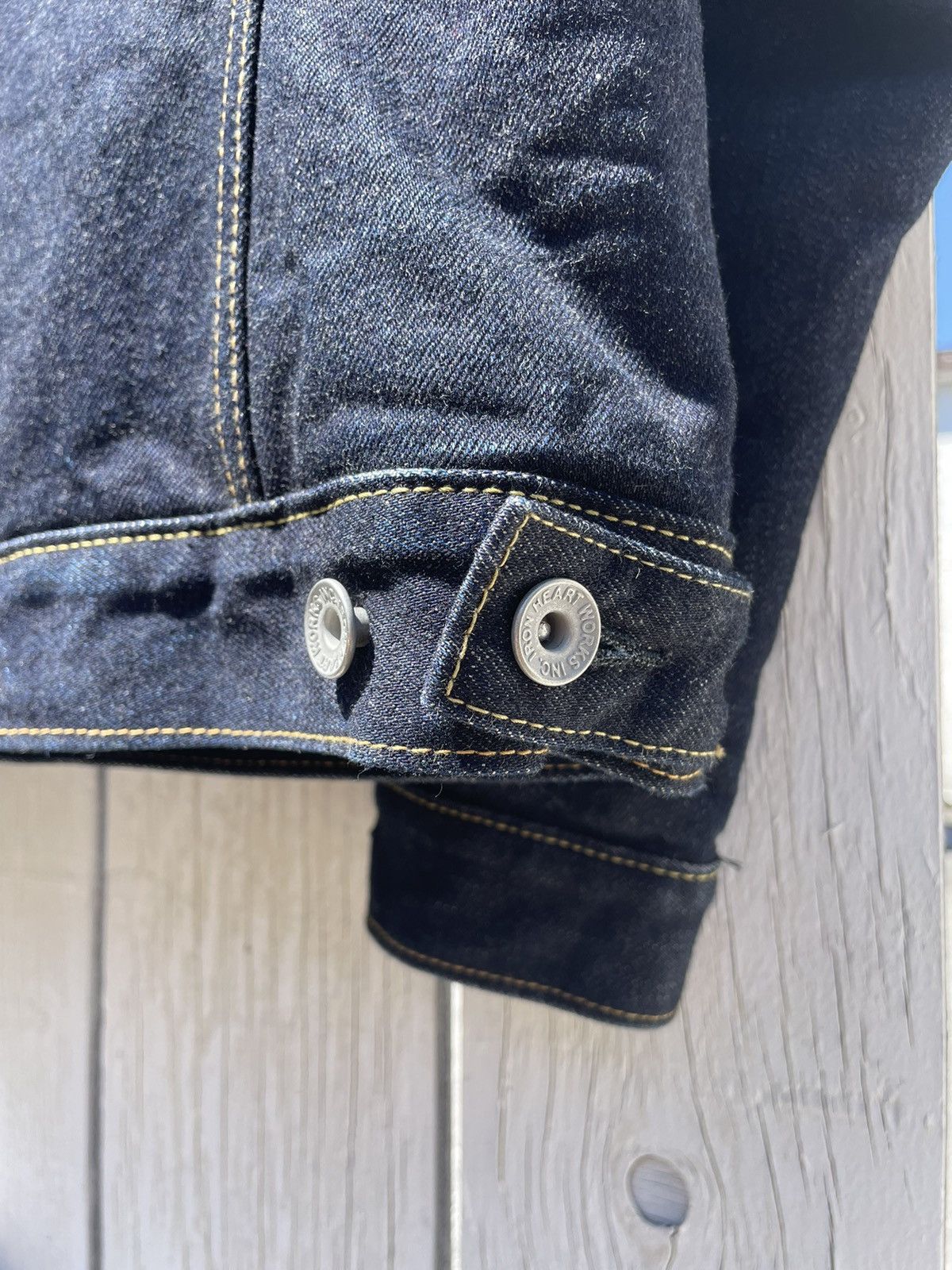 Iron Heart Iron Heart 14oz Selvedge Denim Jacket Fleece Lined IHJ-115 Size US S / EU 44-46 / 1 - 7 Thumbnail
