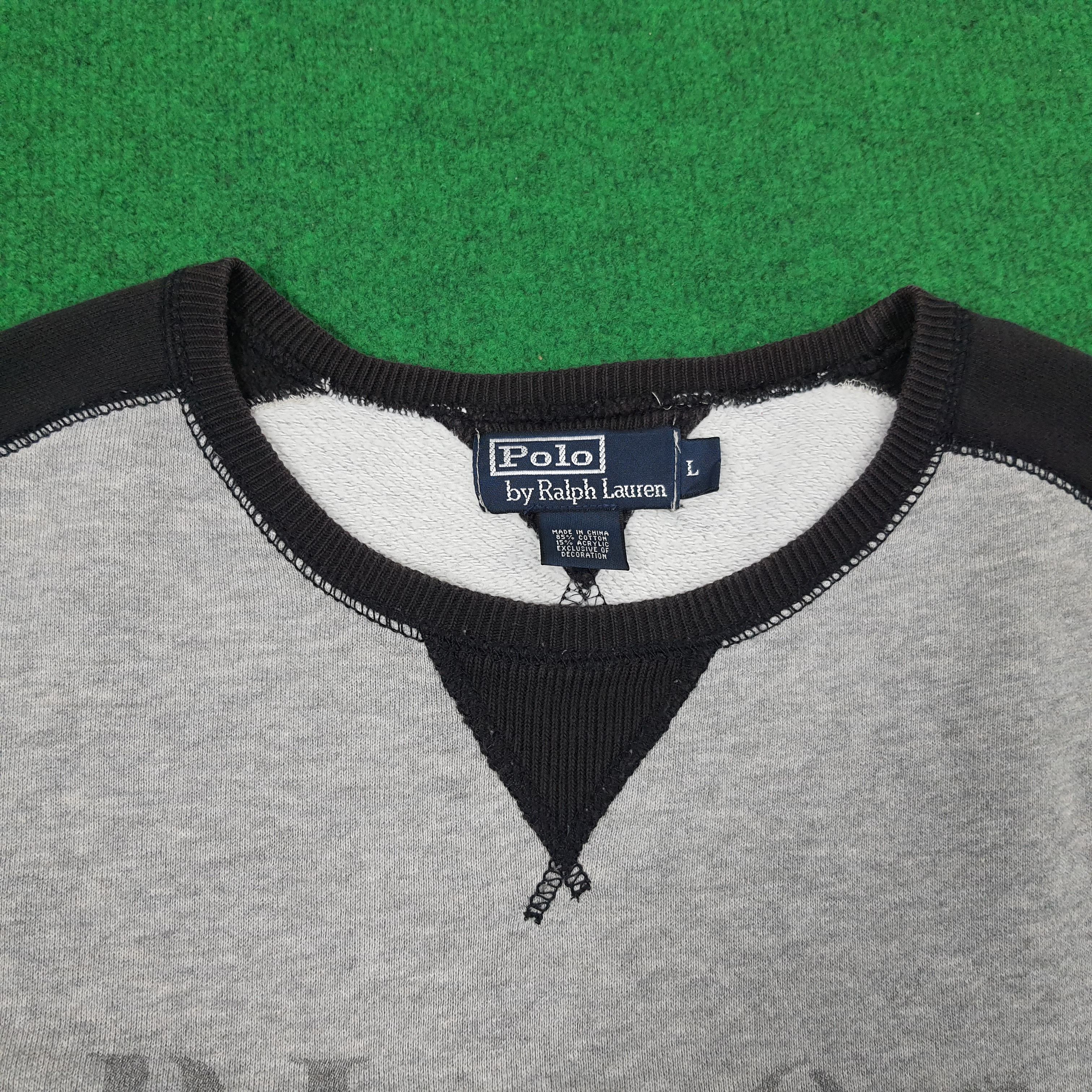 Polo Ralph Lauren × Vintage Vintage POLO by Ralph Lauren Raglan Sweatshirts Size US L / EU 52-54 / 3 - 4 Thumbnail