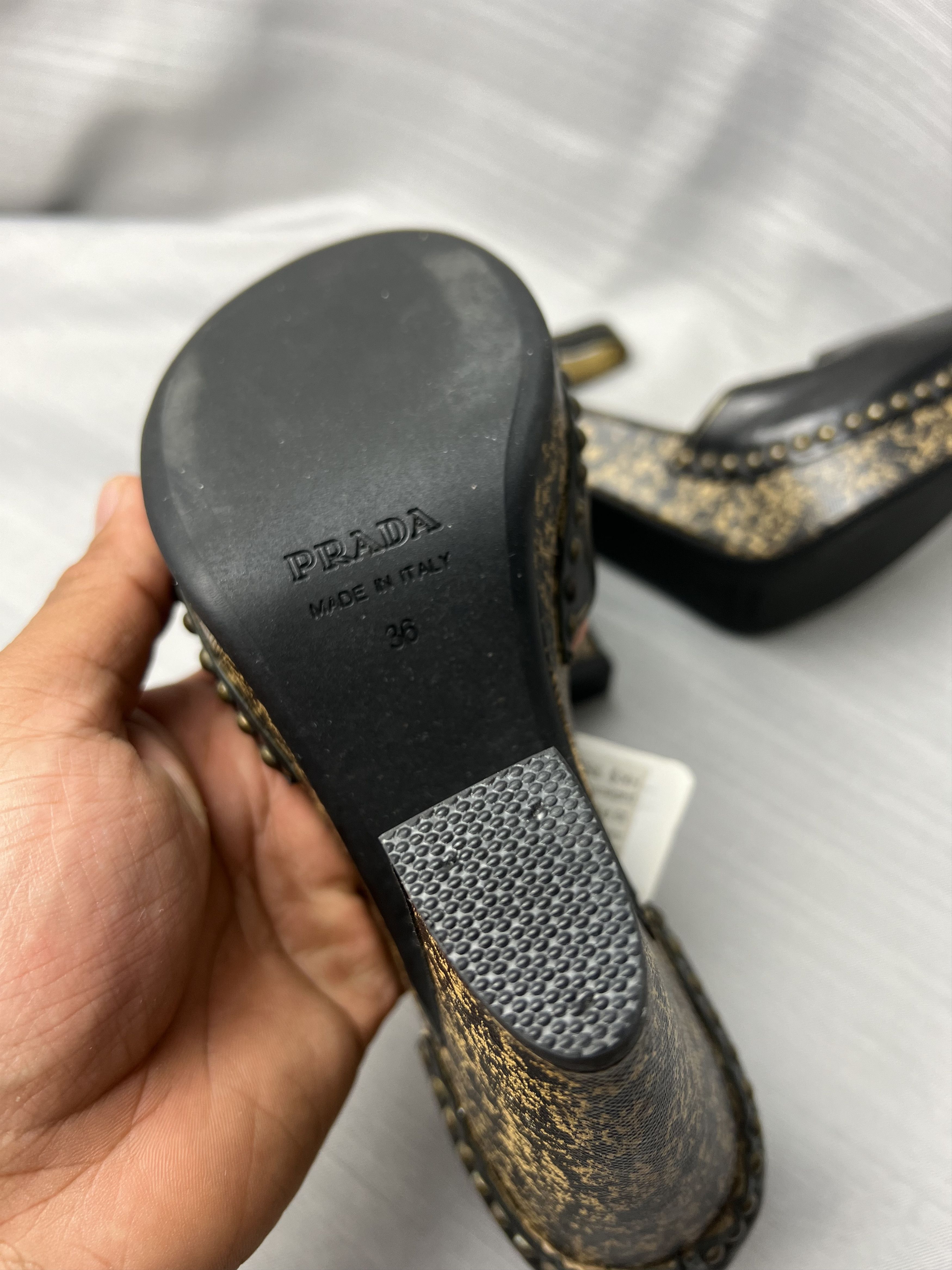 Prada Prada - Leather Studded Heels Size US 6 / IT 36 - 5 Thumbnail