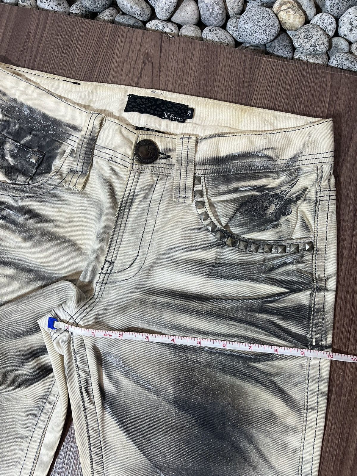 Seditionaries Xfrm Studded Clawmark Short Jeans Size US 31 - 15 Thumbnail
