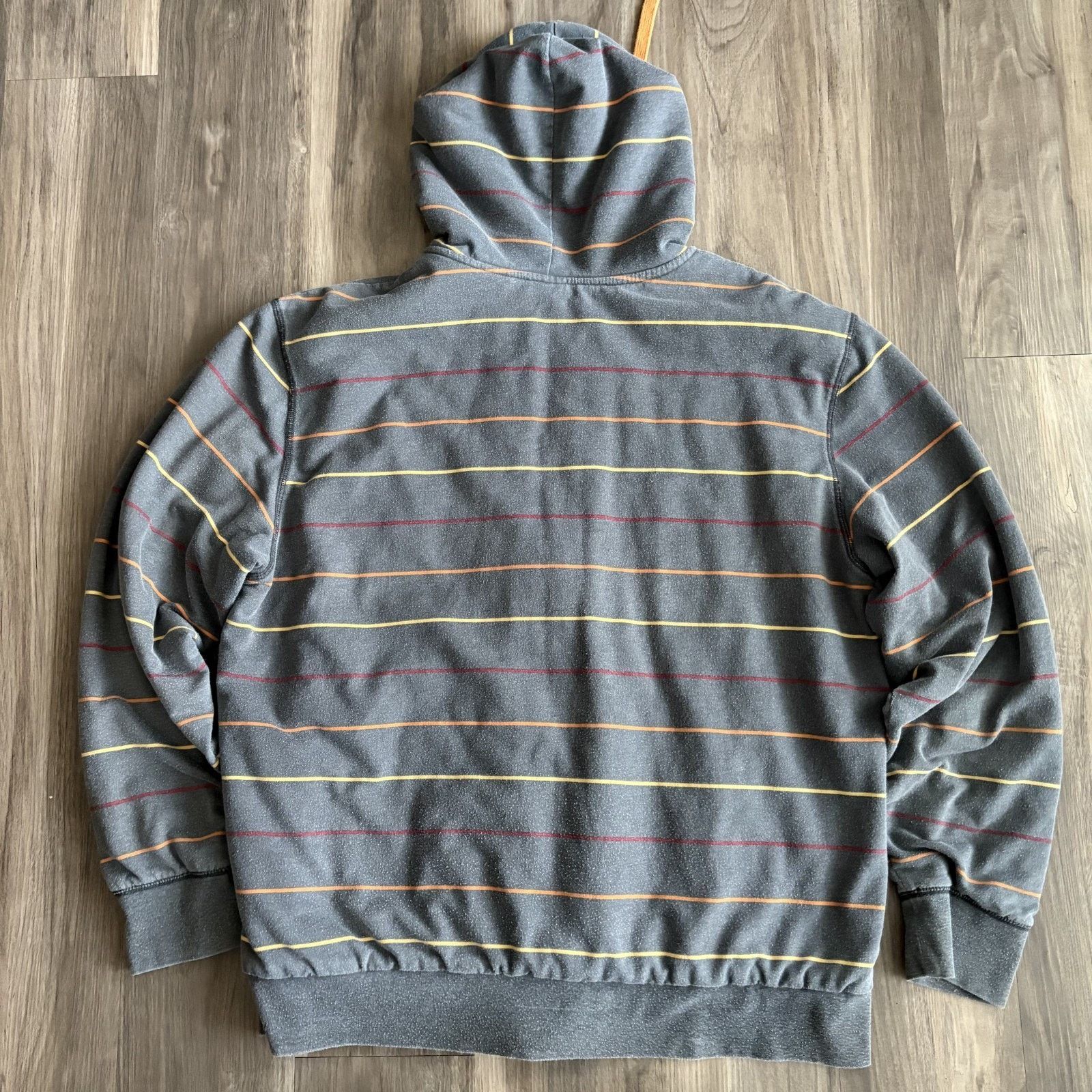 Vintage Vintage Y2K Striped Sherpa Lined Zip Up Hoodie Men's Size XL Size US XL / EU 56 / 4 - 6 Thumbnail