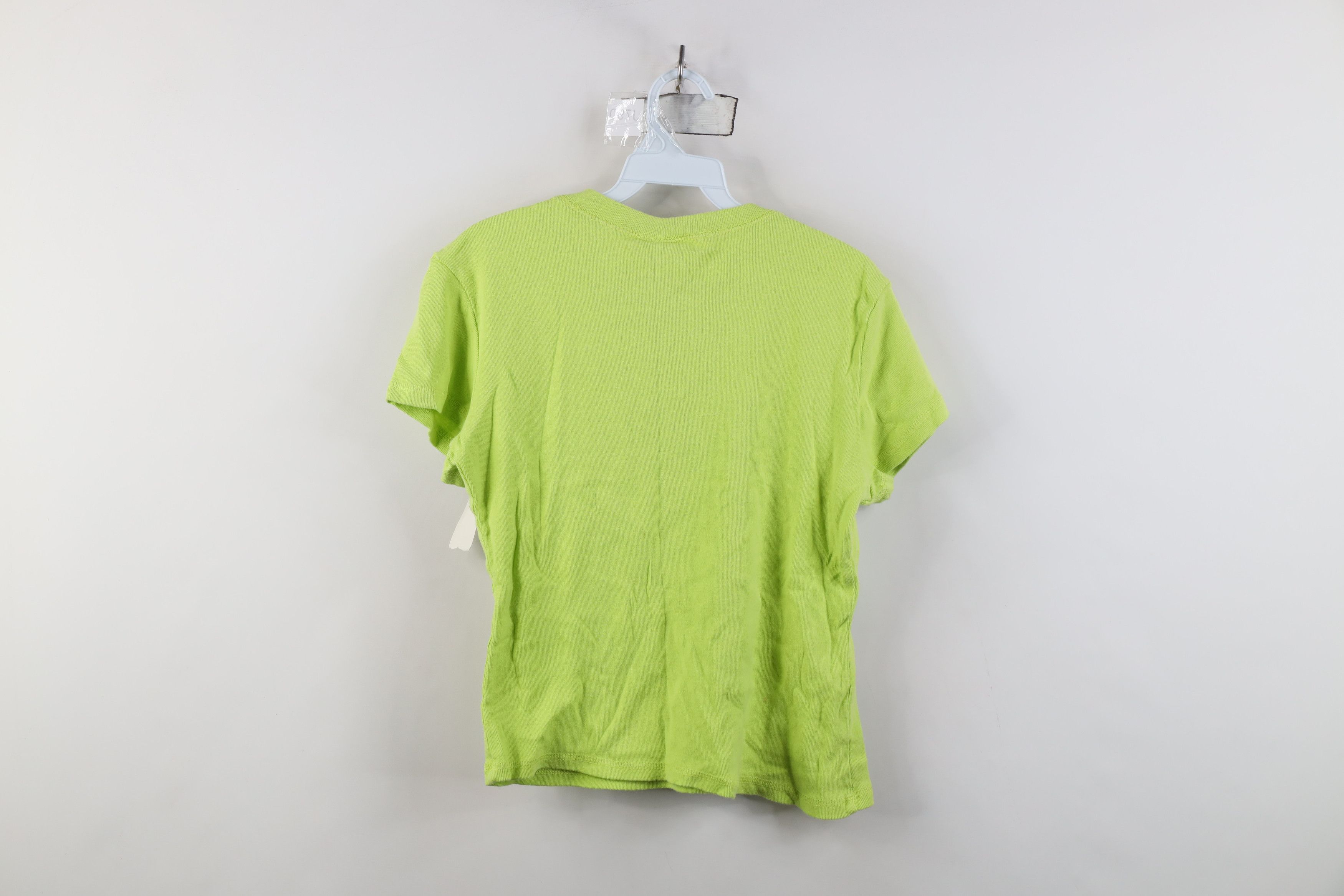 Vintage Deadstock Vintage 90s Y2K Babydoll Ribbed Knit T-Shirt USA Size L / US 10 / IT 46 - 12 Thumbnail