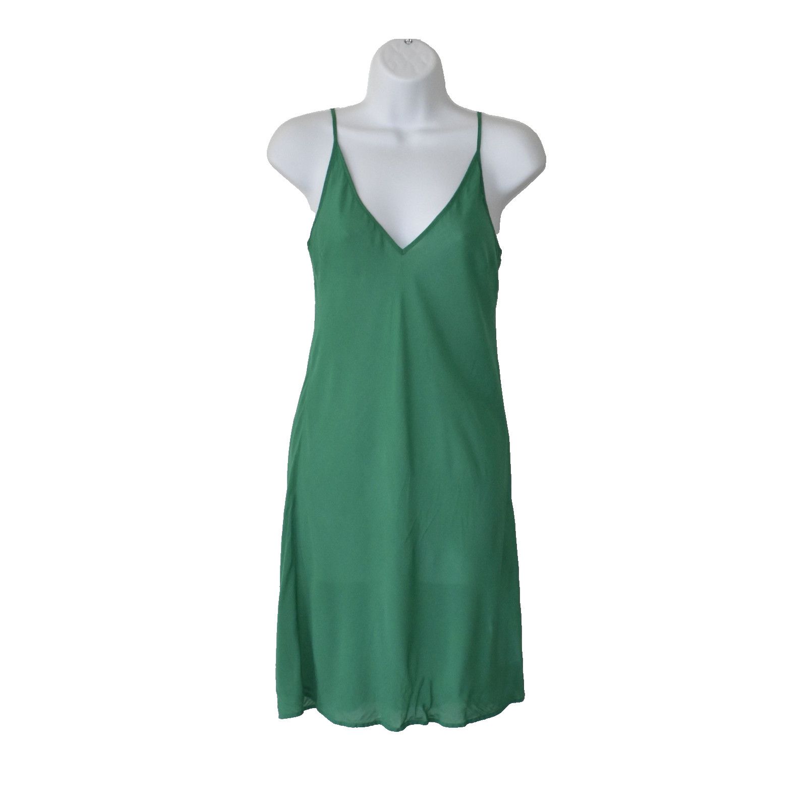 Maje MAJE Green Floral Slip Liner Handkerchief Hem Midi Dress S 1 Size S / US 4 / IT 40 - 5 Thumbnail