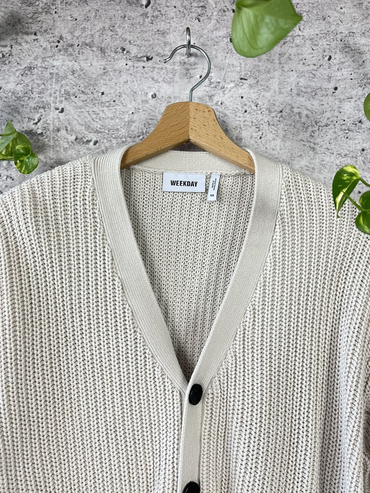 Vintage × Weekday Weekday Jonas Regular Cardigan Knit sweater XS Size US XS / EU 42 / 0 - 7 Thumbnail