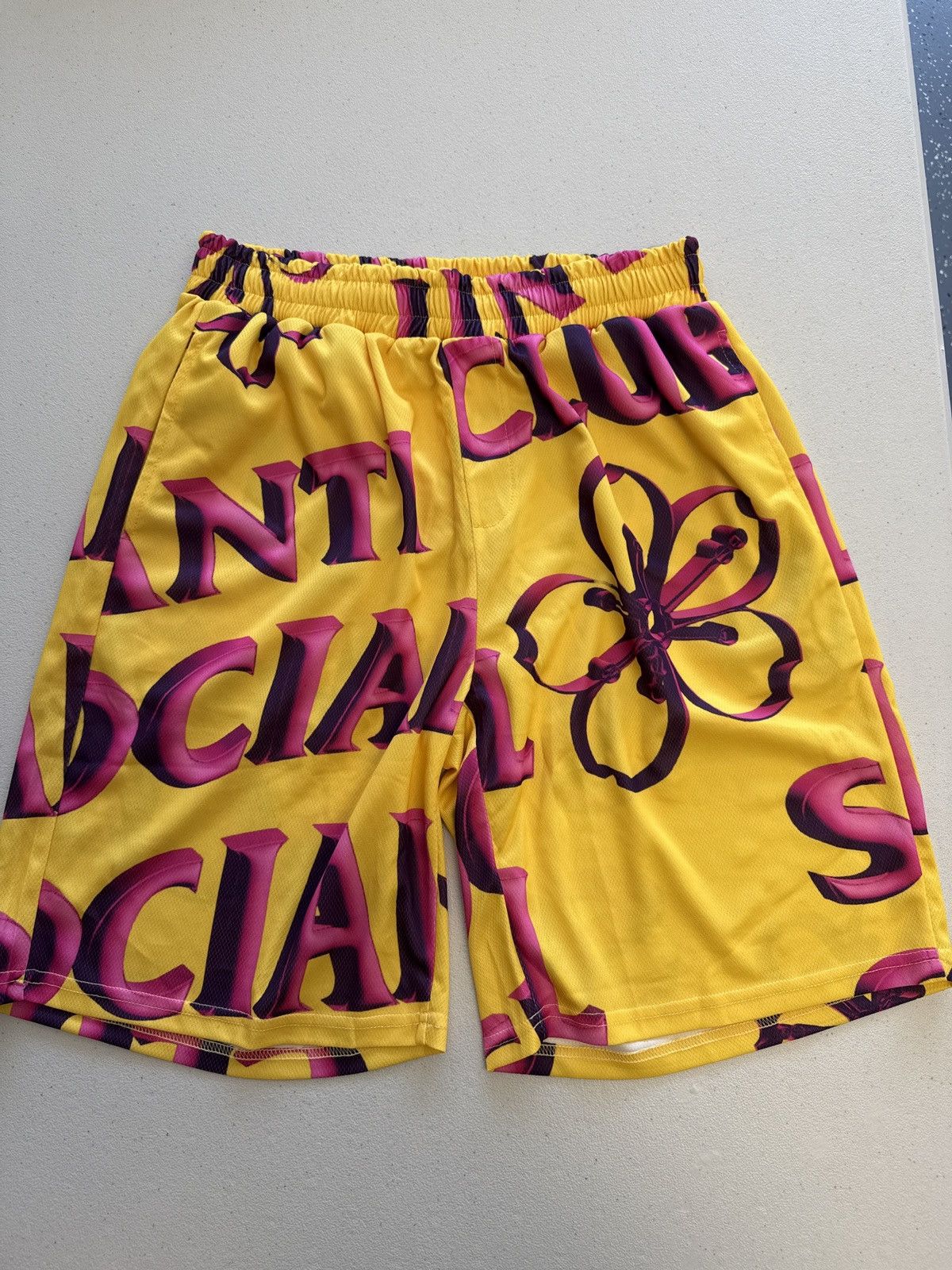 Anti Social Social Club ASSC coral crush mesh bored shorts Size US 36 / EU 52 - 1 Thumbnail