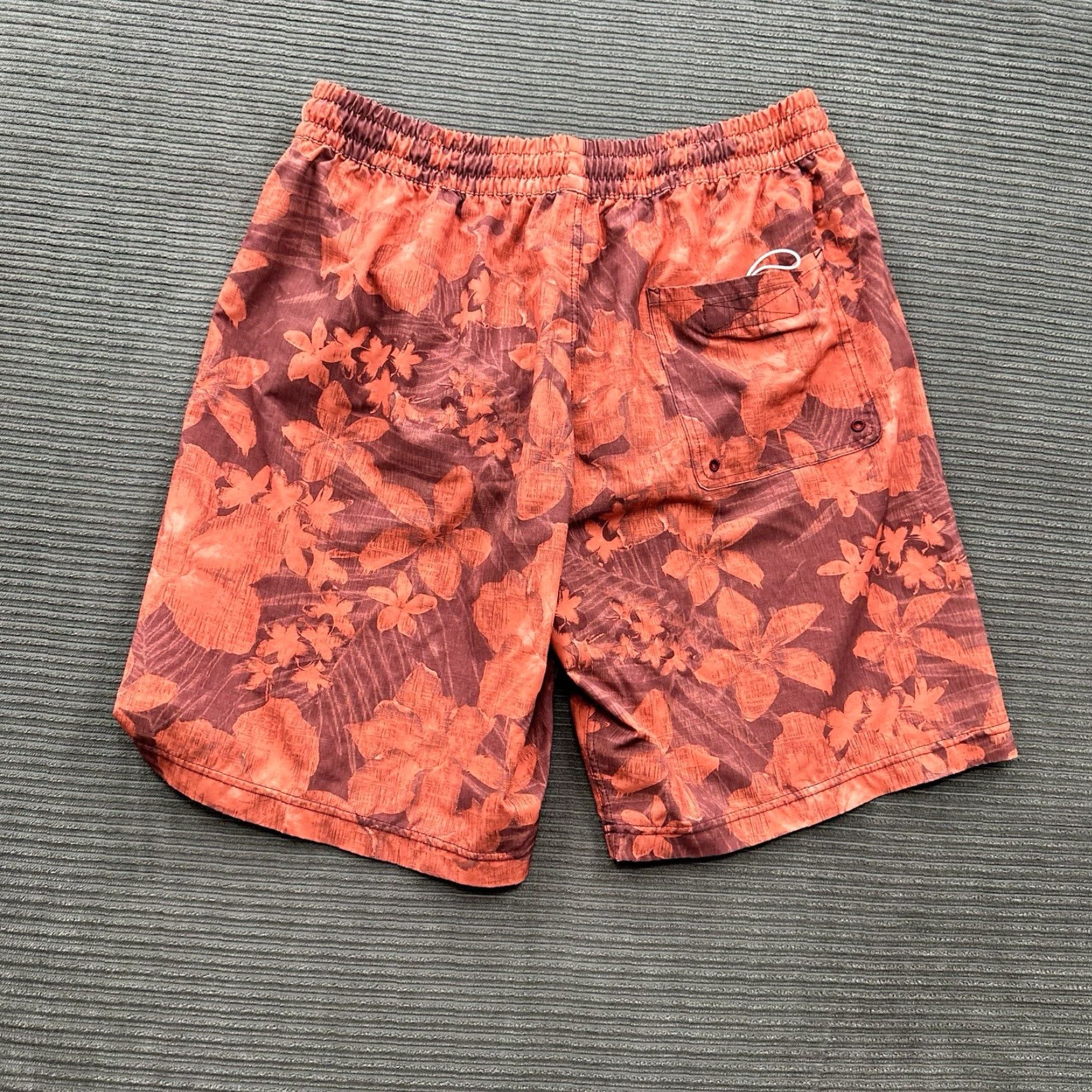 Prana prAna Board Shorts Men 29 Floral Red Outdoors Beach Summer 5-Pocket Logo Size US 29 - 2 Thumbnail