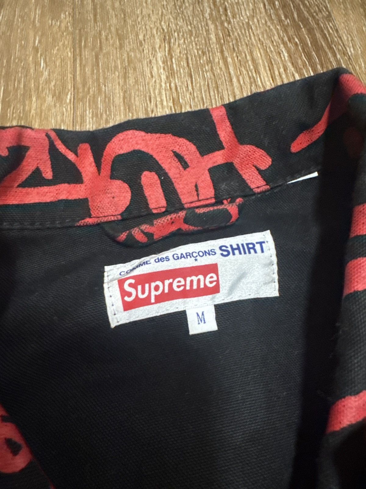 Supreme Supreme x CDG Chore Coat Graffiti | Grailed