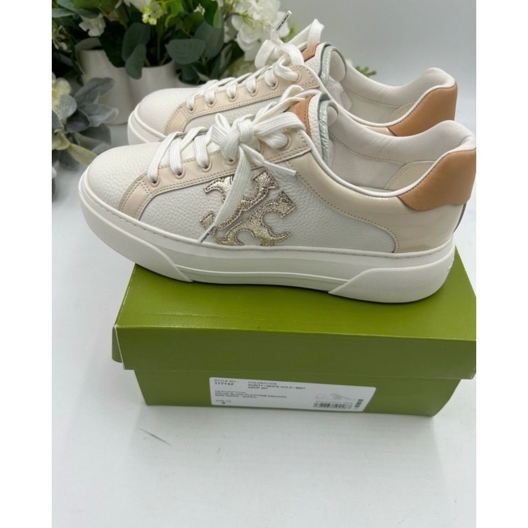 Tory Burch Tory Burch color block leather platform sneakers size 9 Size US 9 / IT 39 - 5 Thumbnail