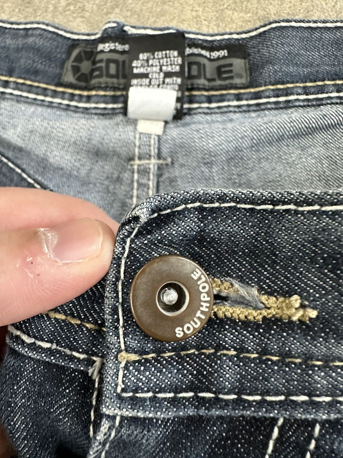 Southpole × Vintage Crazy Y2K Southpole Baggy Wide Leg Skater Jeans Size 42 Size US 42 / EU 58 - 6 Thumbnail