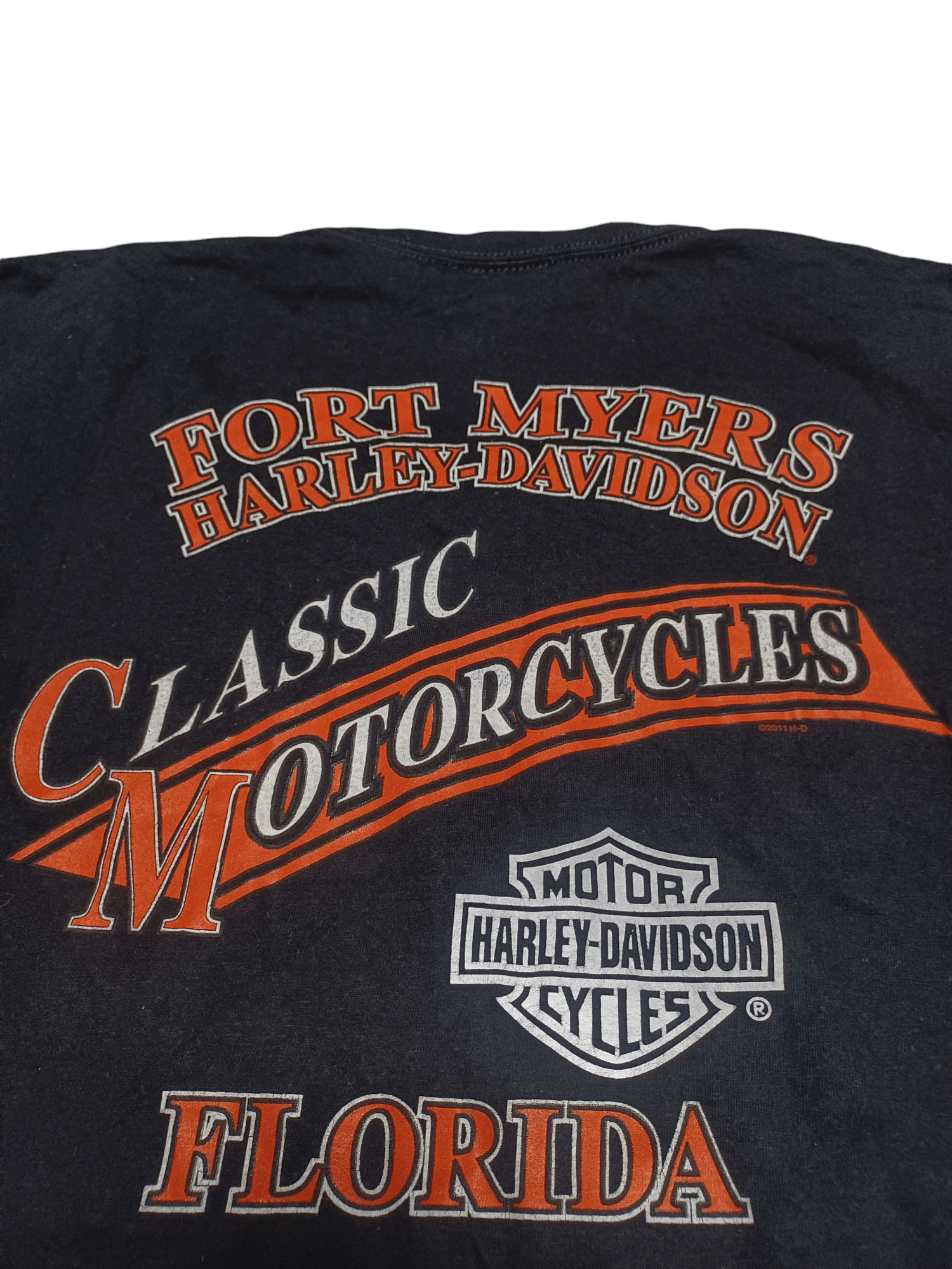 Harley Davidson HARLEY DAVIDSON FLORIDA BIKE SKULLS VINTAGE 2011 TEE Size US XL / EU 56 / 4 - 4 Thumbnail