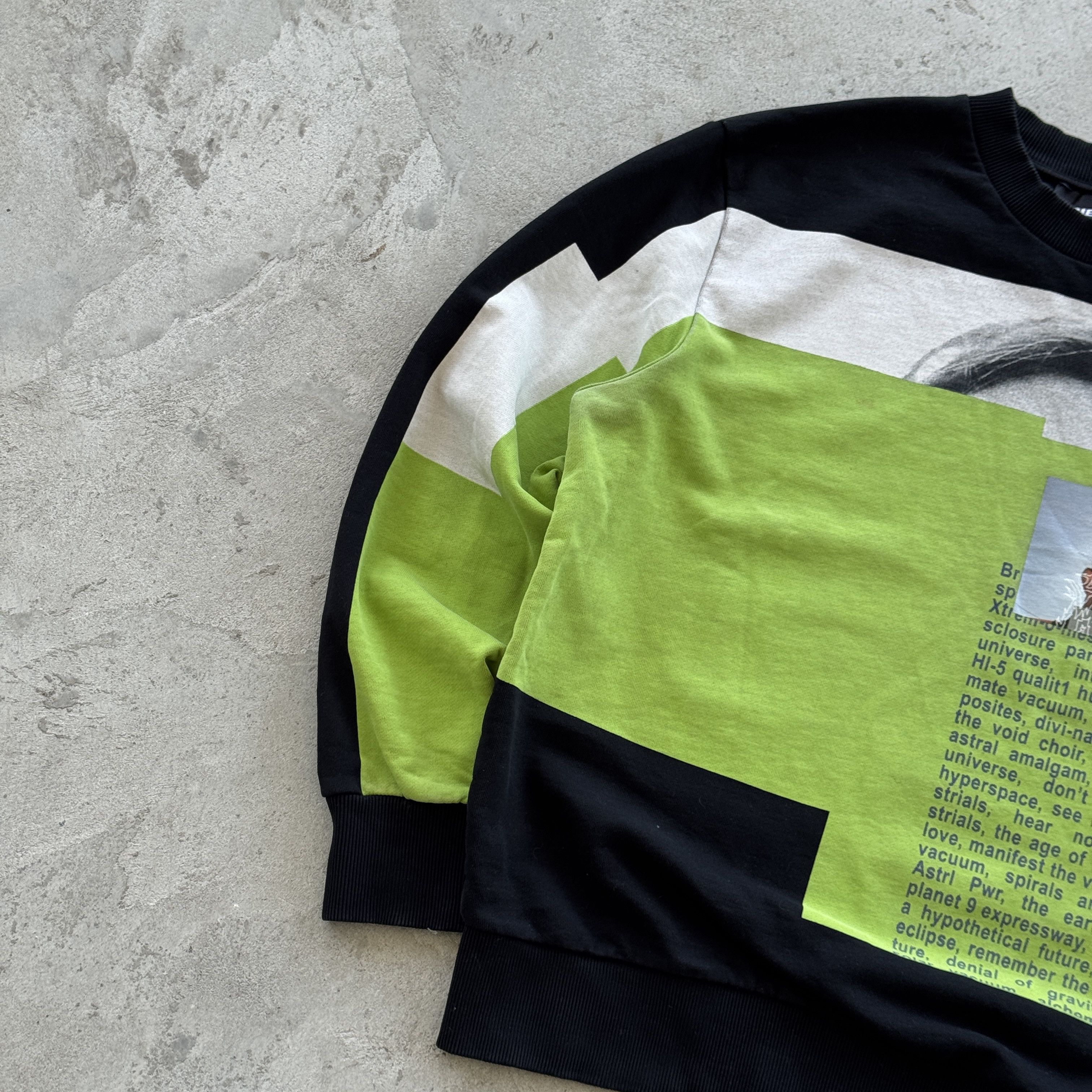 Diesel Diesel Graphic Print Sweatshirt Black Green M Size US M / EU 48-50 / 2 - 3 Thumbnail