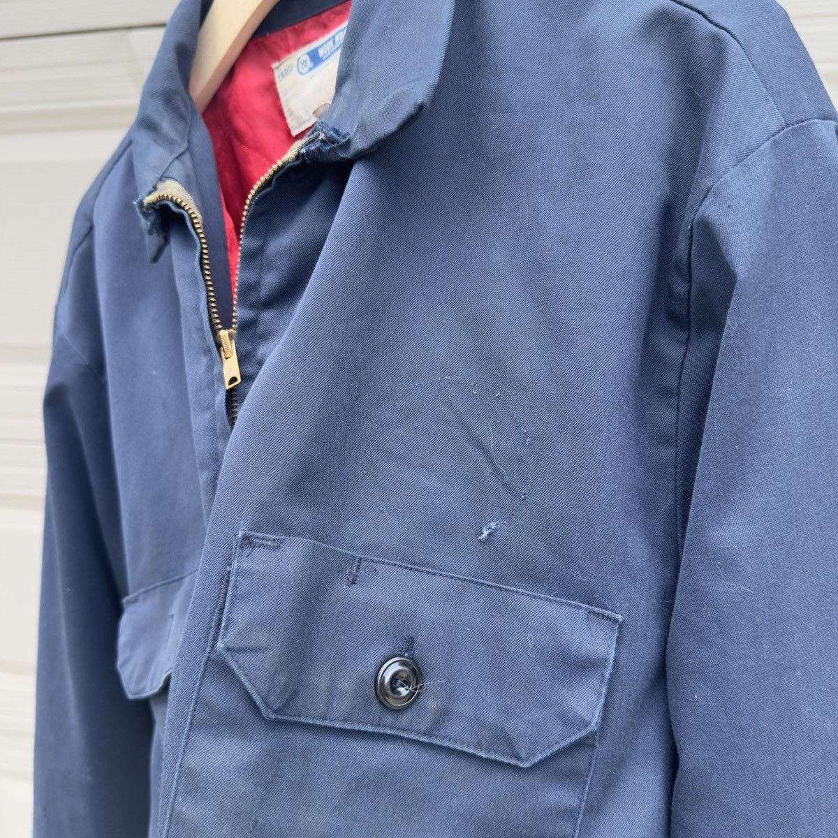 Vintage Thrashed Faded Distressed Union Made Work Jacket ERD Grunge Size US L / EU 52-54 / 3 - 4 Thumbnail