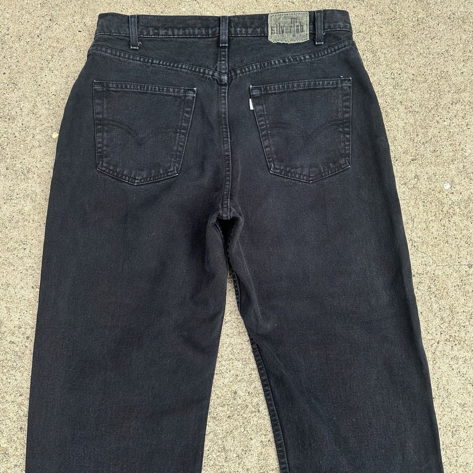 Levi's × Vintage Vintage 90s Levi’s Silvertab Black Baggy Denim Jeans 36x32 Size US 36 / EU 52 - 5 Thumbnail