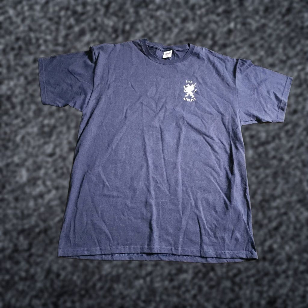 Anvil AAR Airlift Presidential Airways Blackwater Private Aviation Mens T-Shirt XL Blue Cotton Anvil Logo Crew Neck Short Sleeve Size US XL / EU 56 / 4 - 1 Thumbnail