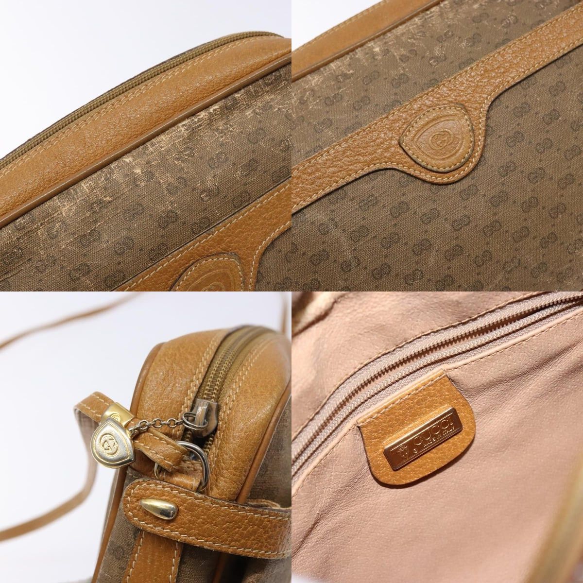 Gucci GUCCI Micro GG Supreme Shoulder Bag Pvc Beige Gold 007 904 Size ONE SIZE - 11 Thumbnail