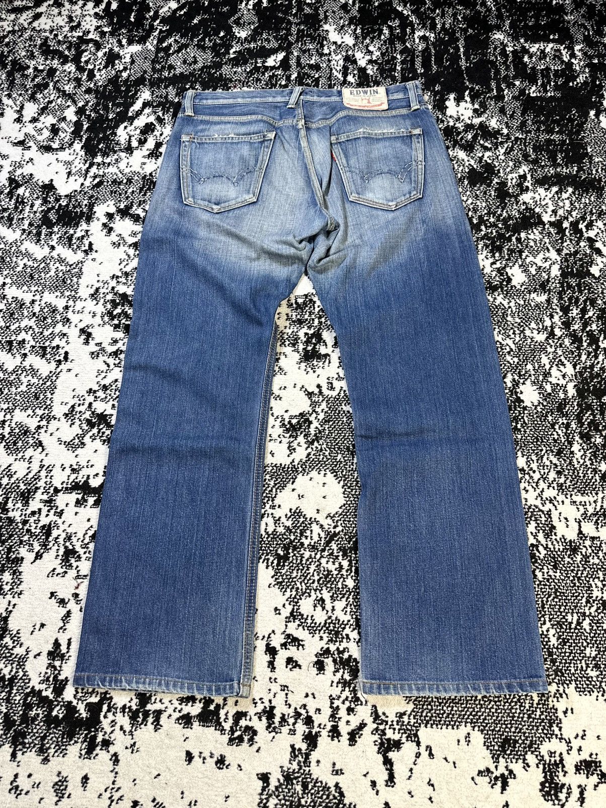 Sugar Cane 2000s Edwin Blue Trip Mud Wash Jeans Size US 33 - 10 Thumbnail