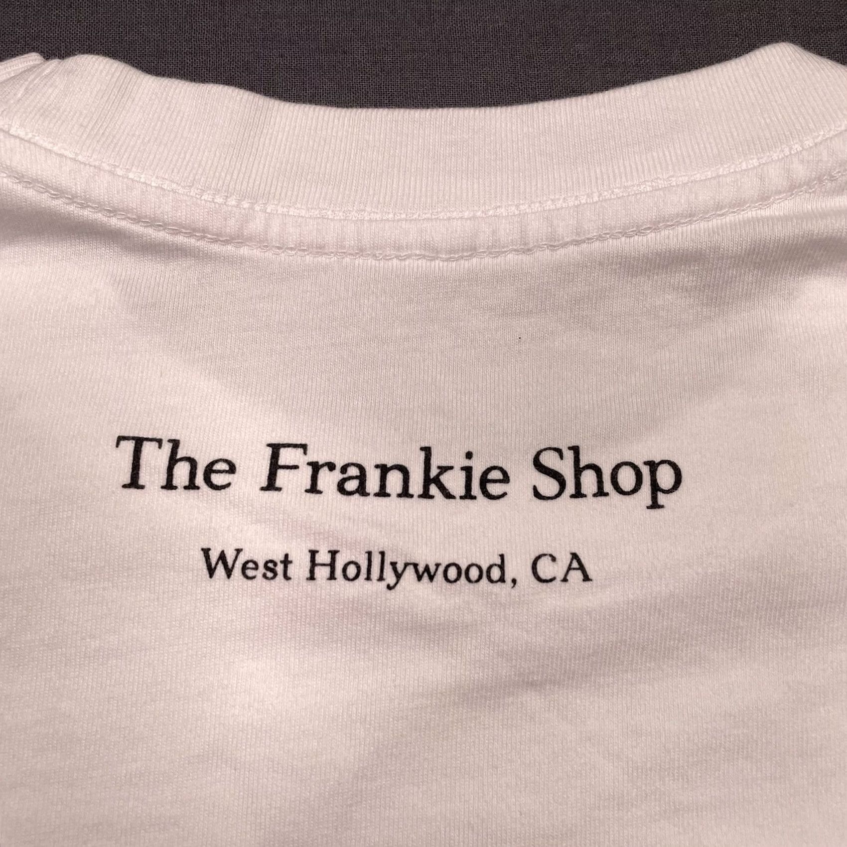 Vintage VINTAGE The Frankie Shop Shirt Men’s L White Crew Neck Short Sleeve Cotton Art West Hollywood California Spell Out TFS2 Mens Size US L / EU 52-54 / 3 - 5 Thumbnail