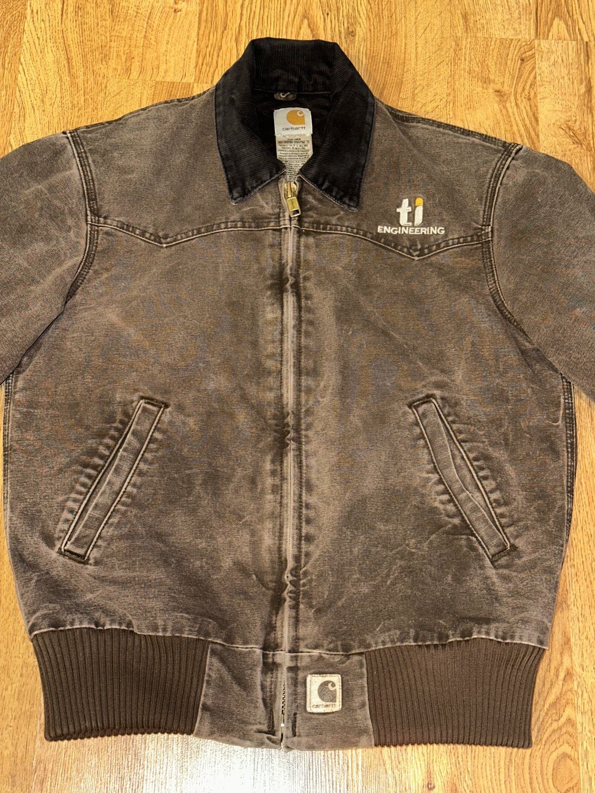 Carhartt VTG Carhartt J14 CHT Santa Fe Bomber Work Canvas Jacket SML Size US S / EU 44-46 / 1 - 2 Thumbnail