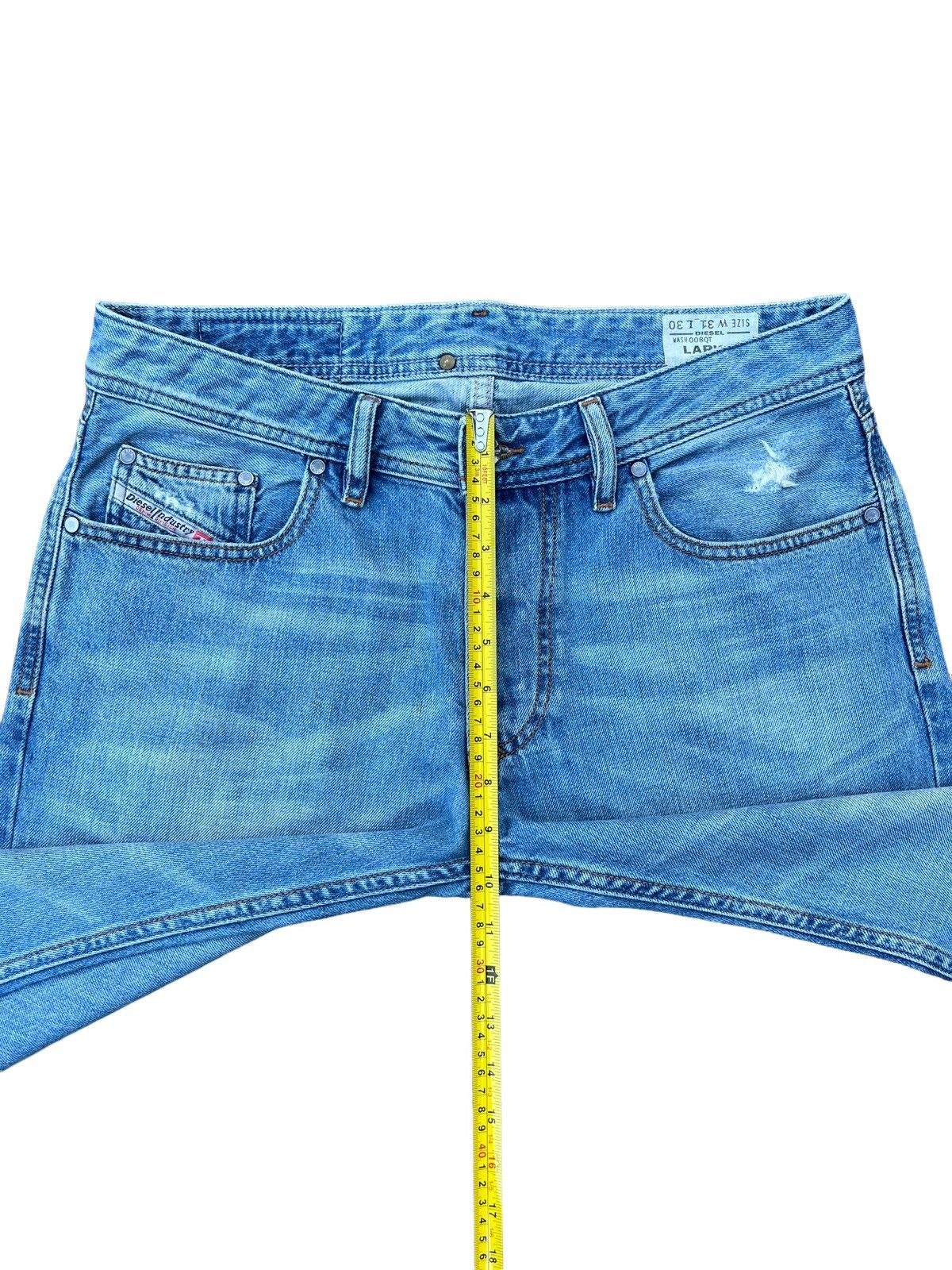 Diesel Vintage Y2K Diesel Larkee Light Blue Distressed Classic Jean Size US 32 / EU 48 - 19 Thumbnail