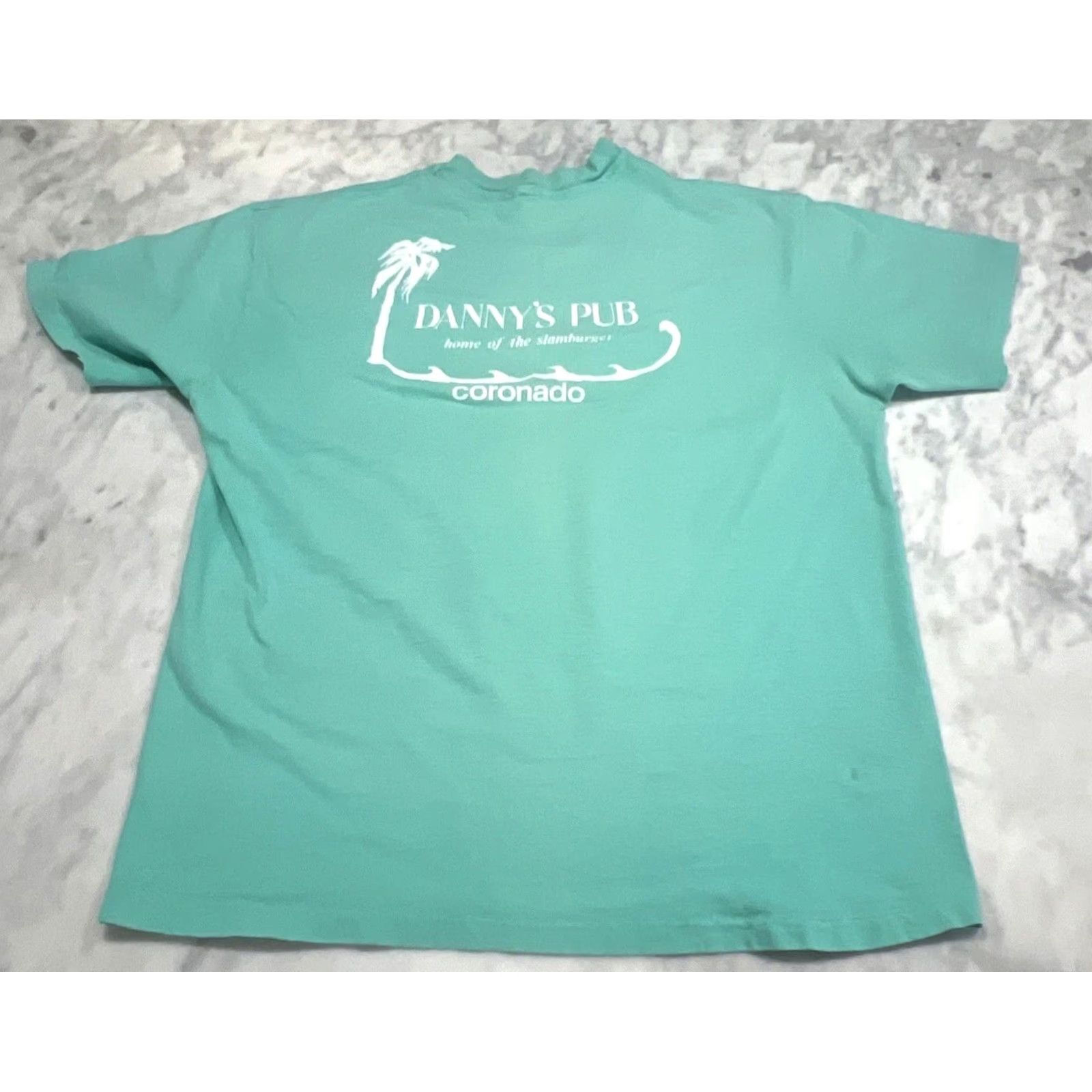 Altea VINTAGE T Shirt Large Danny’s Pub Coronado Slamburger Teal 1990s Graphic Tee Mens Size US L / EU 52-54 / 3 - 2 Thumbnail
