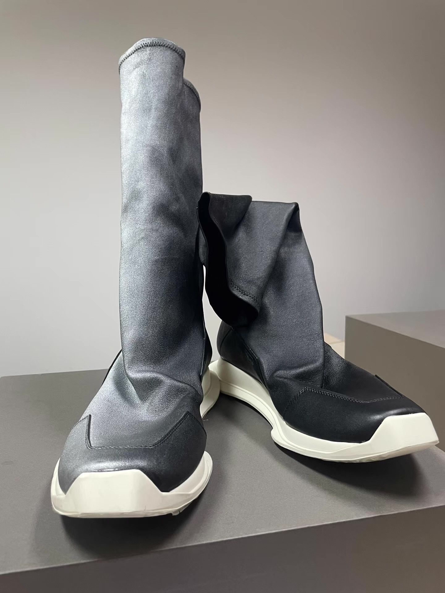 Rick Owens Rick Owens Gradient Lambskin Ramones Boots Ｑ21 Size US 8 / EU 41 - 1 Thumbnail