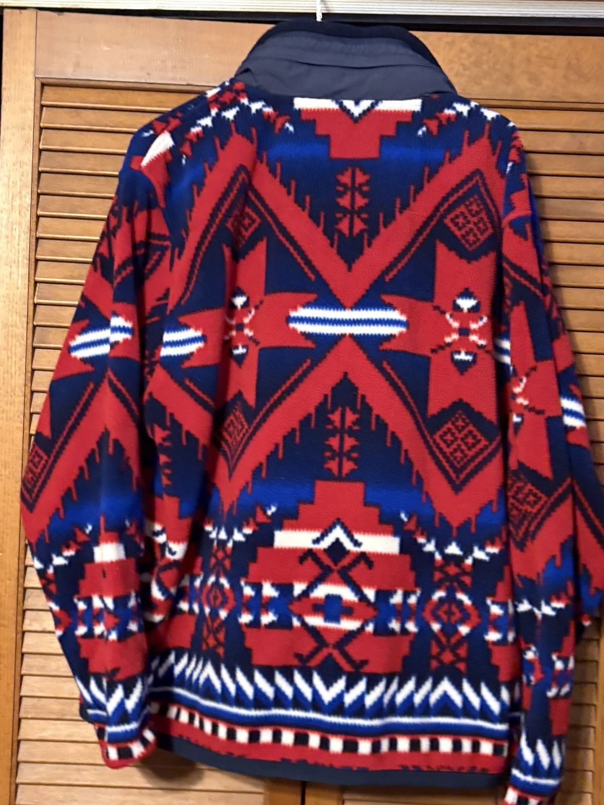 Polo Ralph Lauren Vintage Polo by Ralph Lauren Mens Sz L Native Fleece Red Size US L / EU 52-54 / 3 - 4 Thumbnail