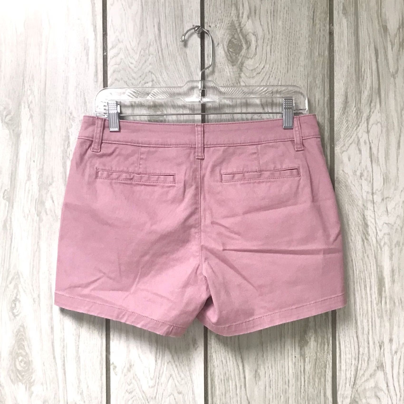 Pinko a.n.a Women Pink Foxglove 3.5" Mid-Rise Shortie Shorts 4 4-Pocket Design Casual Travel Easy Care Stretch Cotton Blend Zipper Button Womens Size 27" / US 4 / IT 40 - 2 Thumbnail