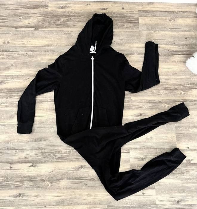 Other Black Hooded Zip-Up Lounge Onesie Size US 32 / EU 48 - 1 Preview