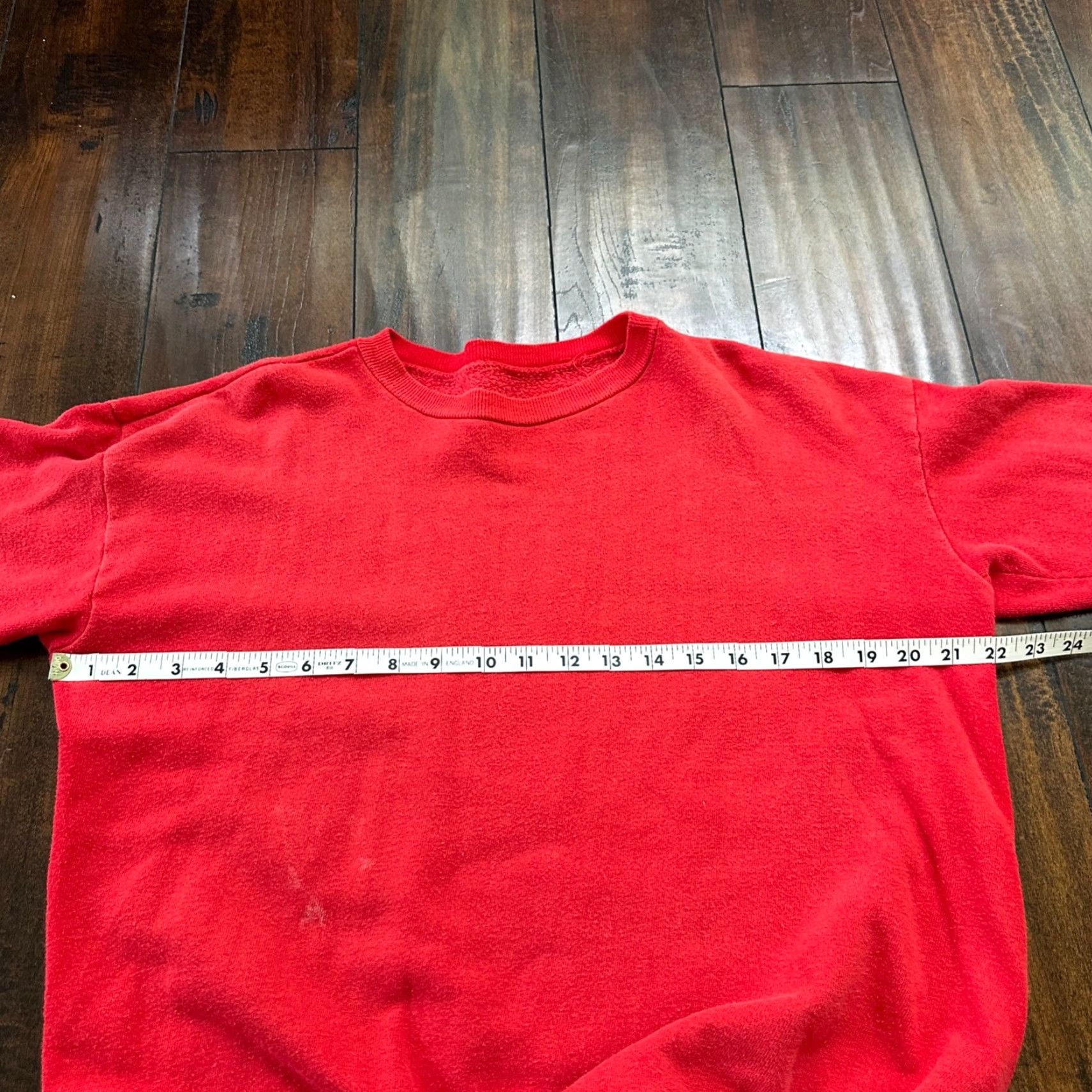 Vintage VINTAGE Casual Wear Sweatshirt Shirt Mens L Red Graphic Print 1960s 60s 70s All Seasons Pullover Crew Neck Fleece Acrylic United States Size US L / EU 52-54 / 3 - 6 Thumbnail