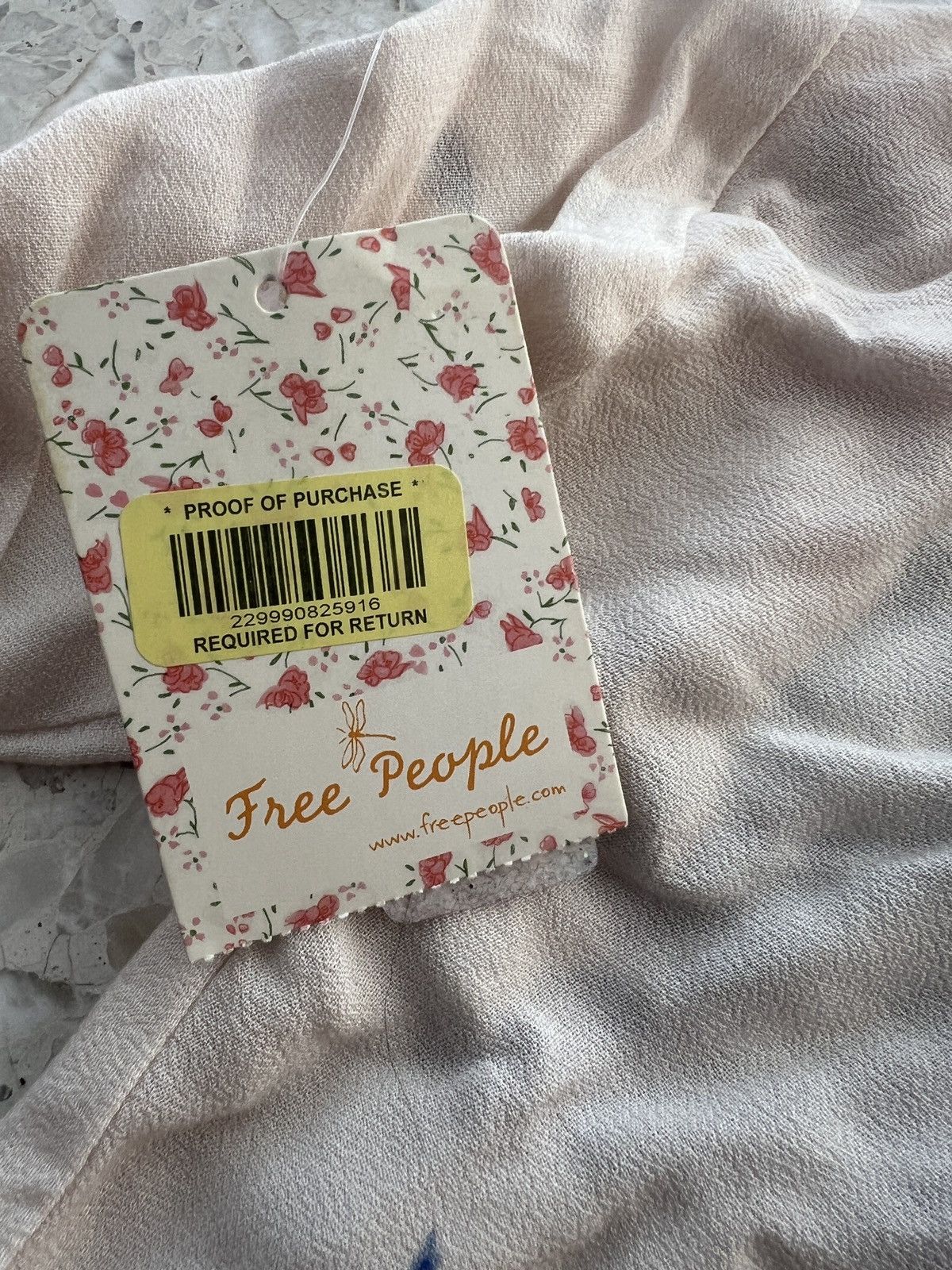 Free People Free People Long Sleeve Backless Dress Floral New XS pink Size XS / US 0-2 / IT 36-38 - 7 Thumbnail