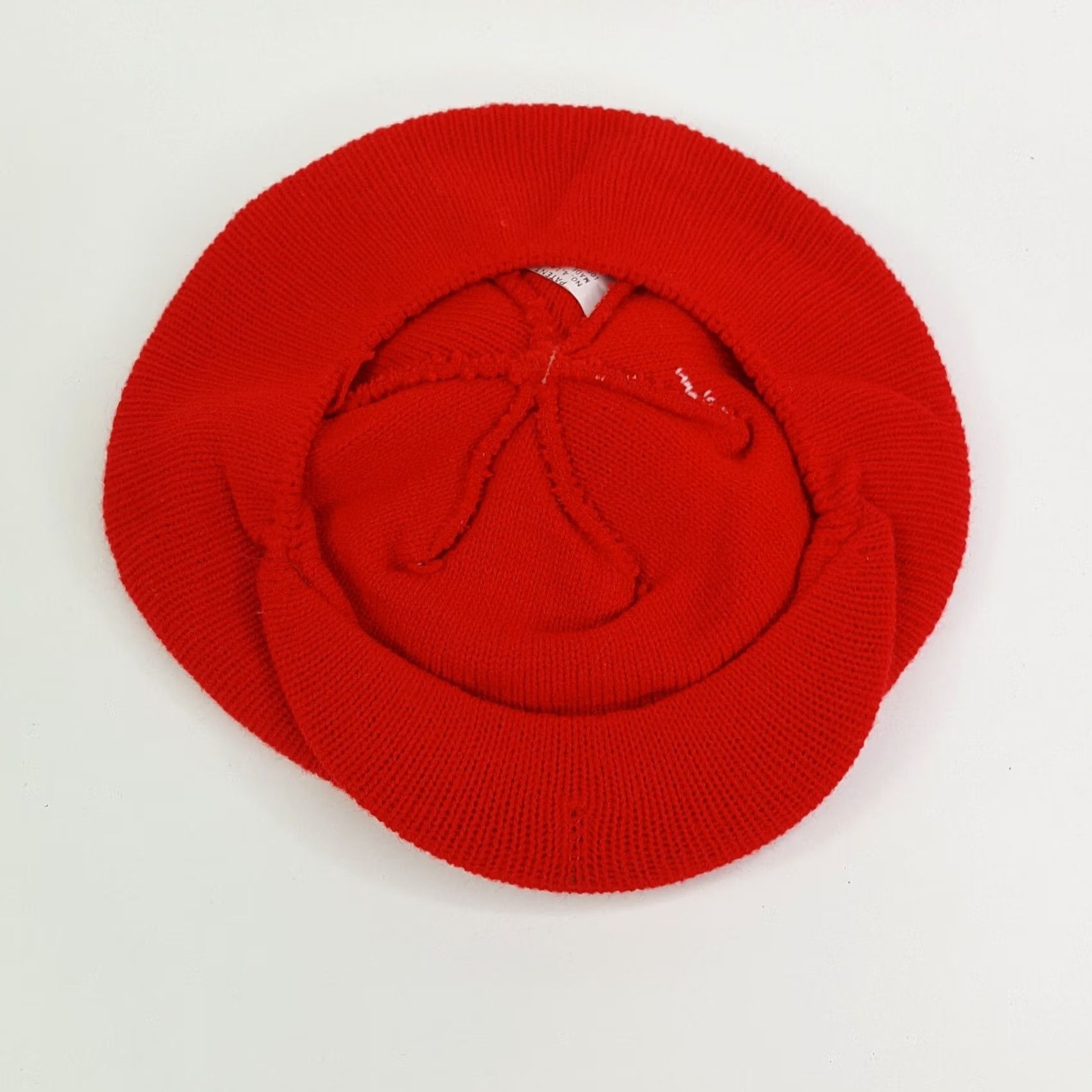 Vintage VINTAGE NC State Wolf Pack Knit Beanie Cabby Newsboy Gatsby Winter Hat Men Red 80s College USA Newsboy Cap Ice, Inc Mens Size ONE SIZE - 5 Thumbnail