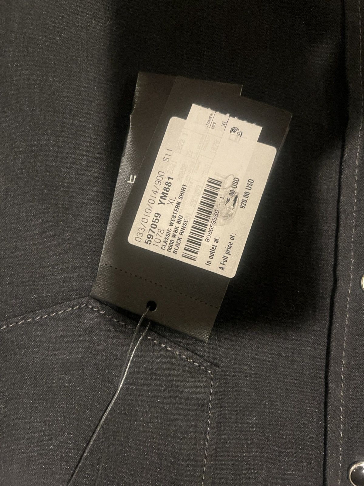 Saint Laurent Paris Saint Laurent western denim shirt. XL. $920 Size US L / EU 52-54 / 3 - 3 Thumbnail