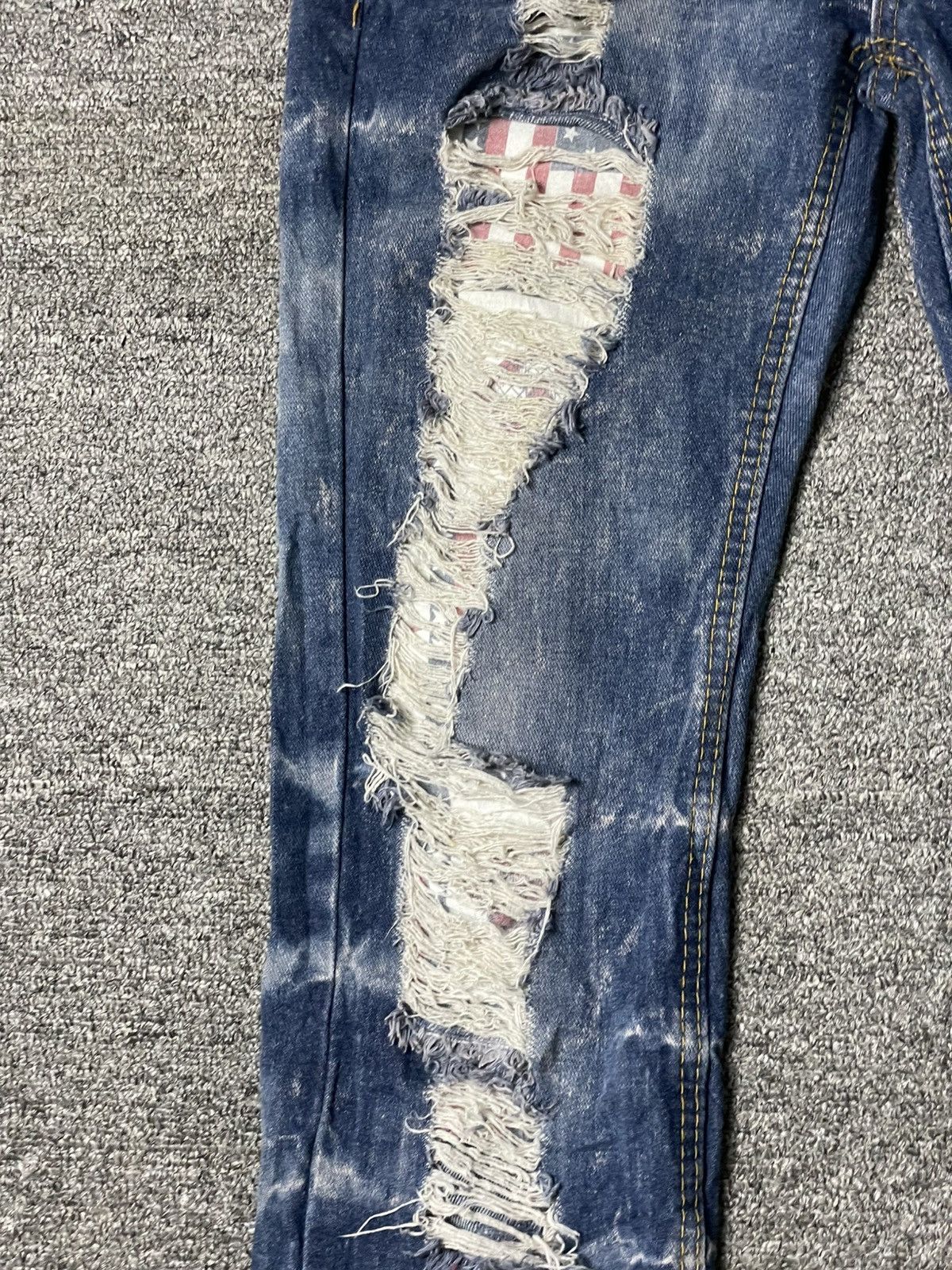 Jean × Vintage JEANS Brand Distressed Denim Ripped Jeans (104) Size US 28 / EU 44 - 5 Thumbnail