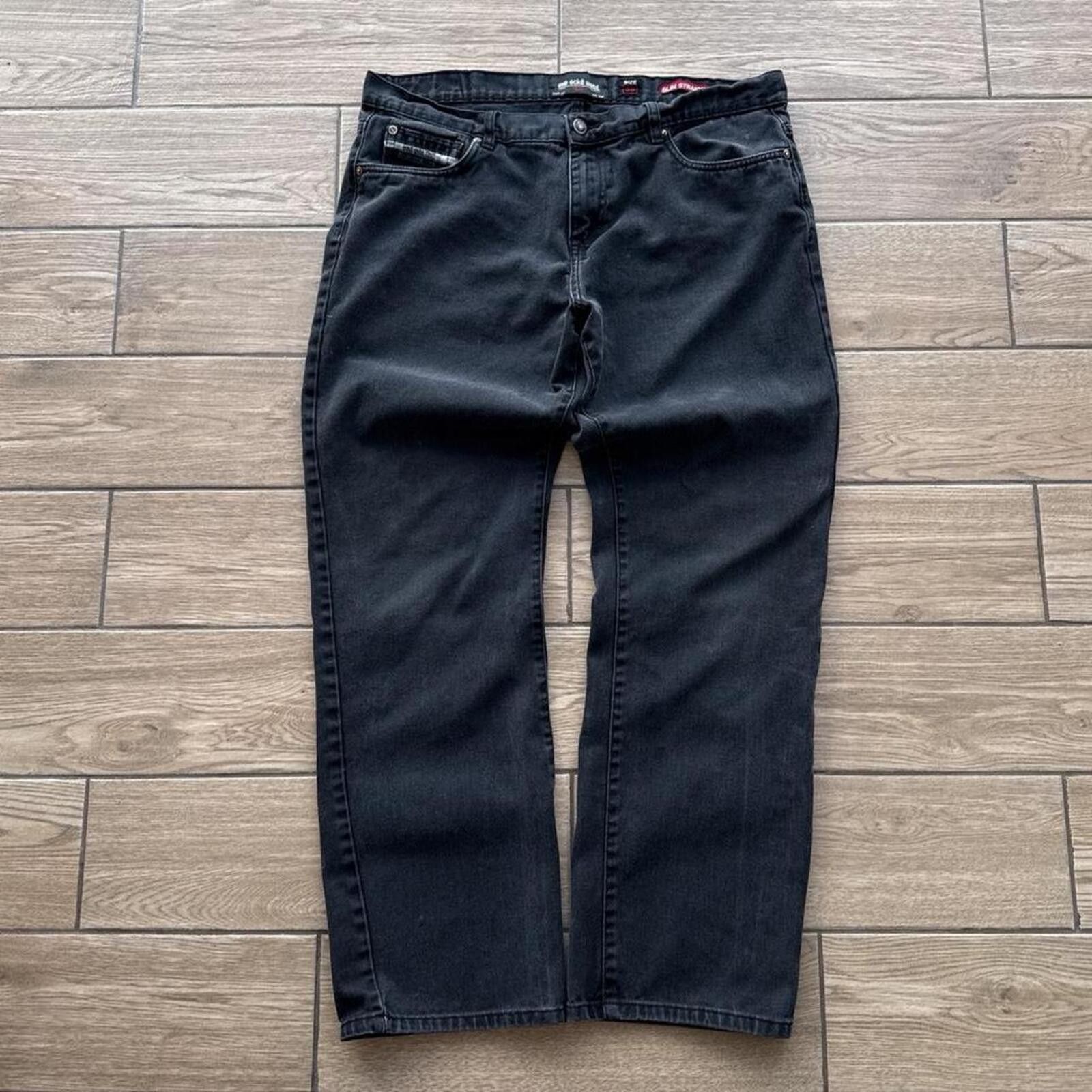 Ecko Unltd. Y2K Ecko Unltd. Slim Straight 00s Black Denim 00s Jeans Size US 38 / EU 54 - 2 Thumbnail