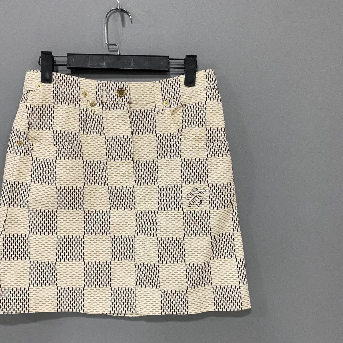 Louis Vuitton Louis Vuitton Checkerboard Skirt Size 36 Size 36" / US 14 / IT 50 - 1 Thumbnail
